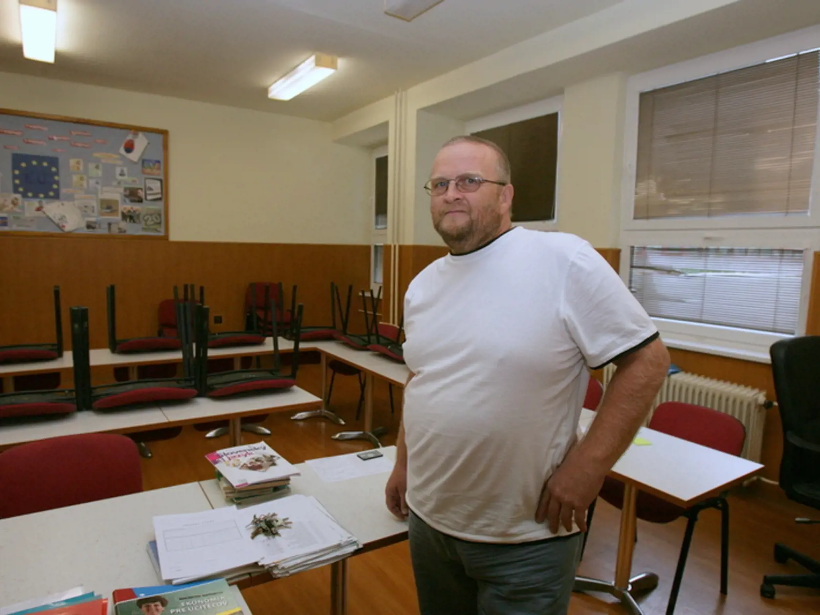 Peter Bulík, riaditeľ Strednej odbornej školy Juraja Ribaya v Bánovciach nad Bebravou: Zamestnanci školy sa rozhodli, že prídu do práce.
