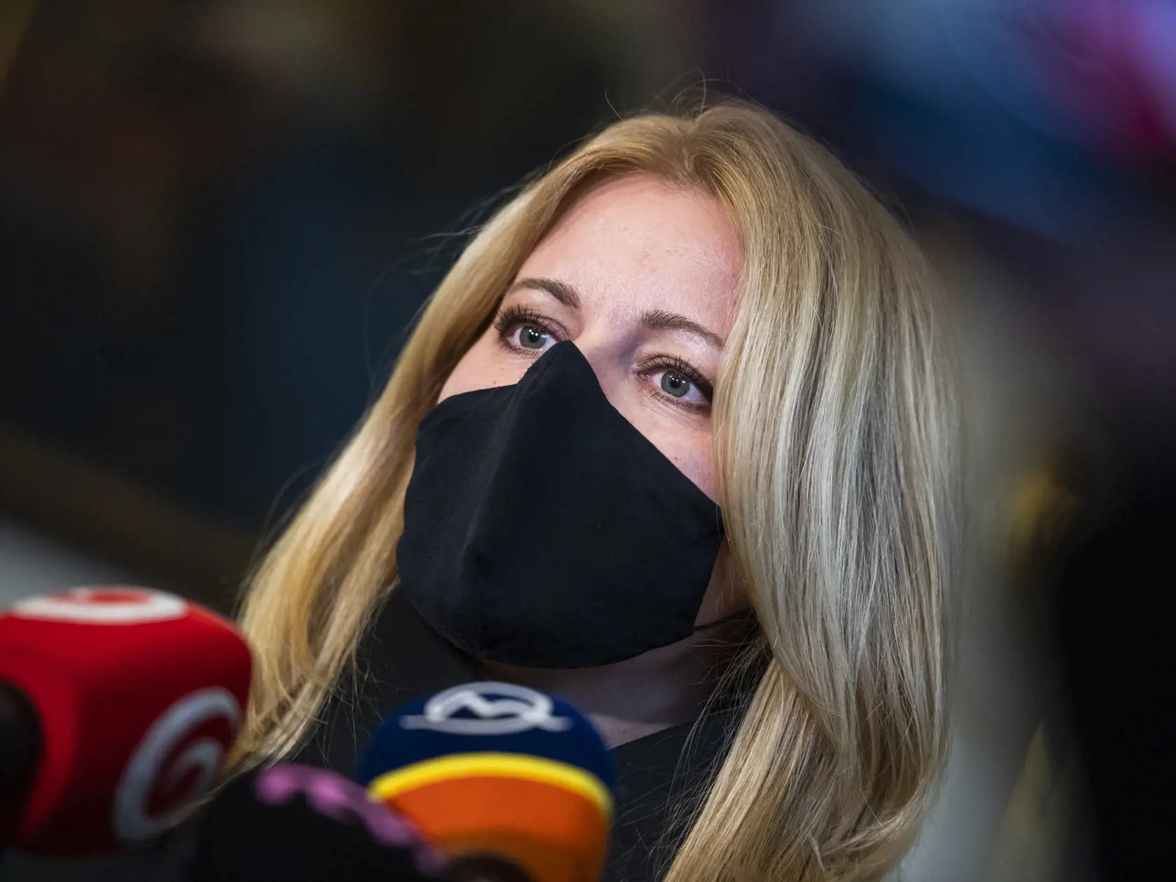 Na snímke prezidentka SR Zuzana Čaputová počas jej vyjadrenia k stretnutiam s politickými lídrami, ktoré absolvovala počas tohto týždňa. V Bratislave 29. septembra 2021. FOTO TASR - Jaroslav Novák