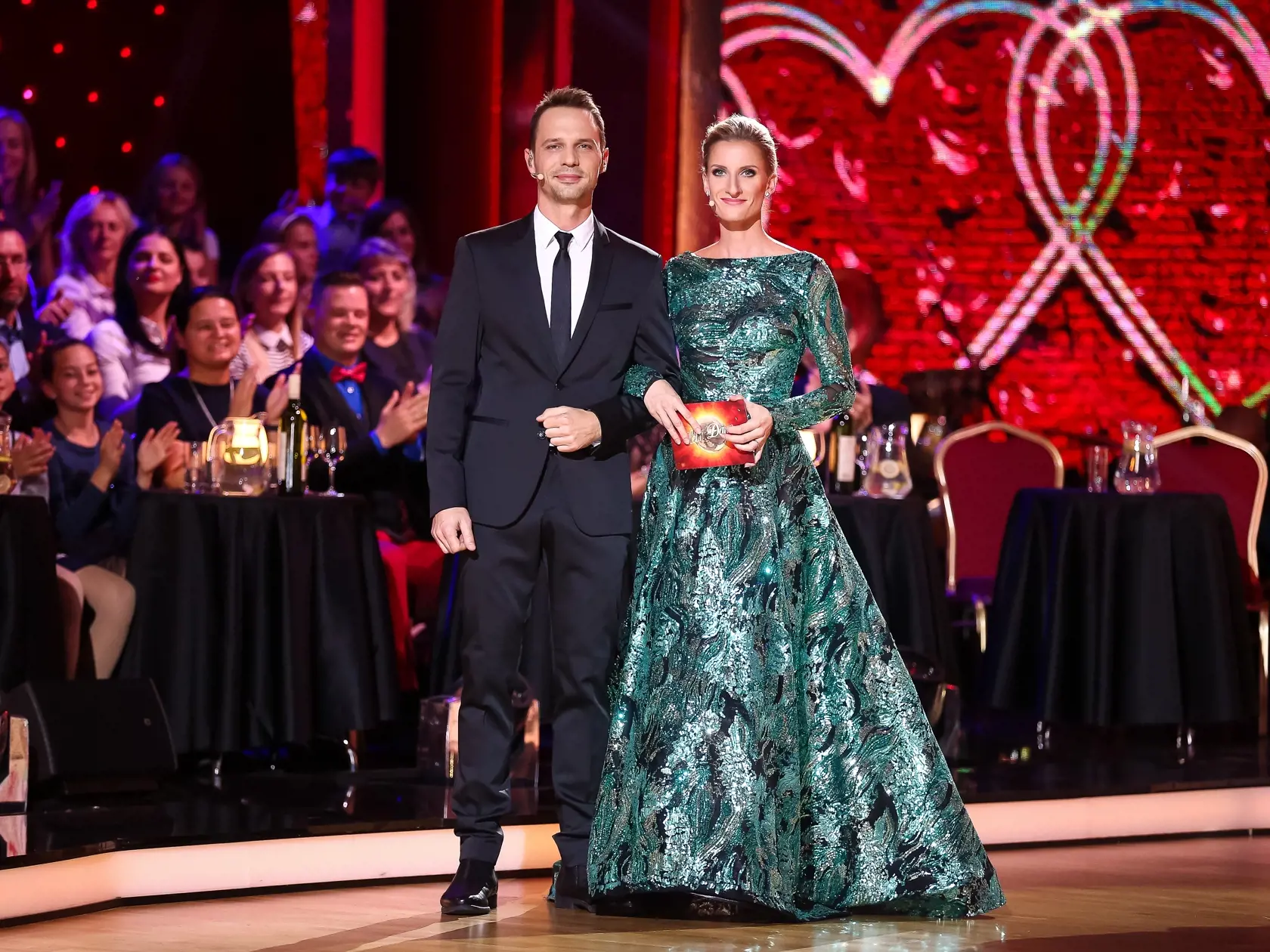 5.kolo tanečnej súťaže celebrít Lets Dance vysielané naživo z Bratislavskej Incheby. Na snímke Martin Rausch a Adela Vinczeová