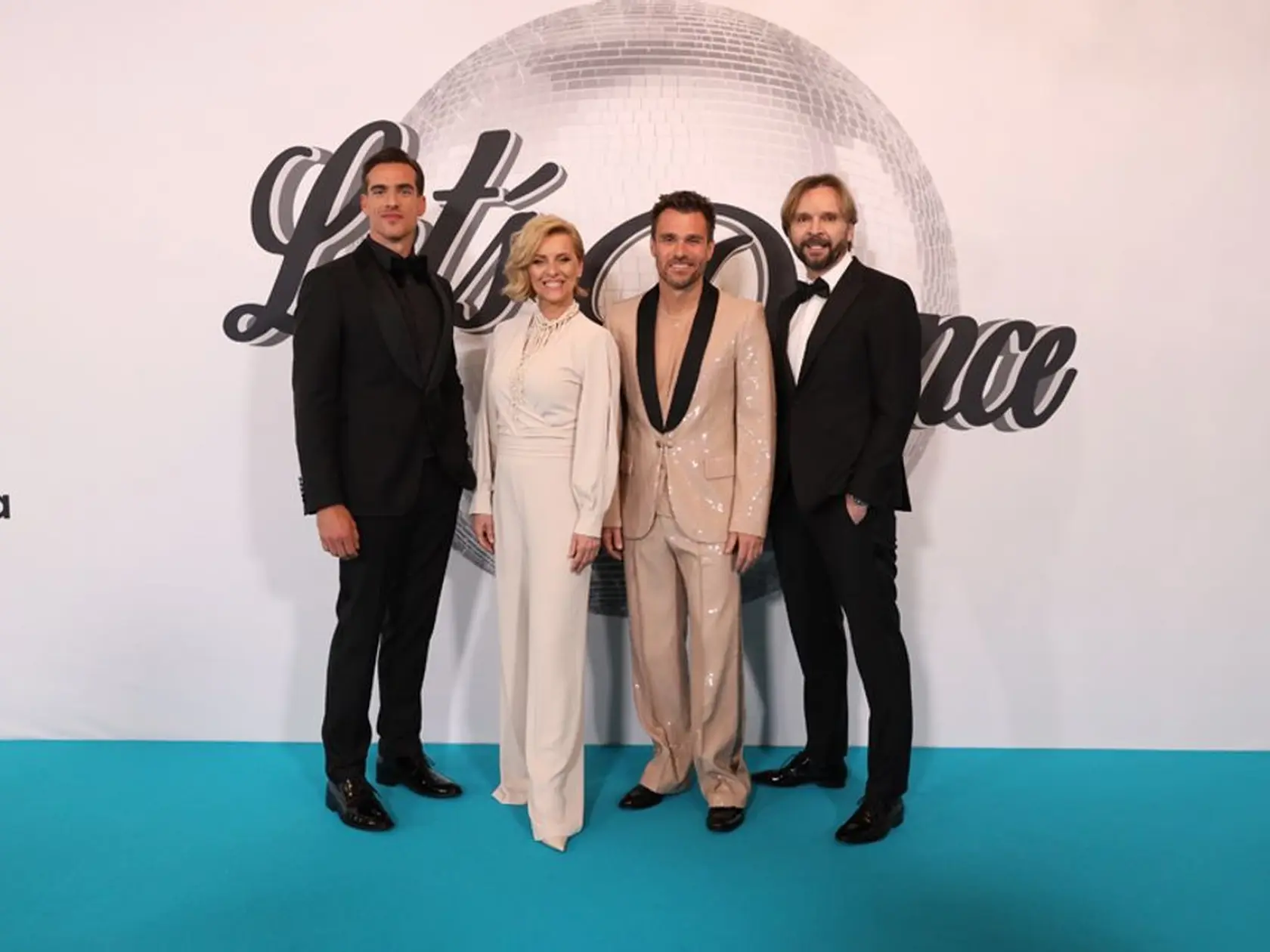 Porota semifinálového kola Let´s Dance - Adam Bardy, Tatiana Drexler, Leoš Mareš a Ján Ďurovčík.