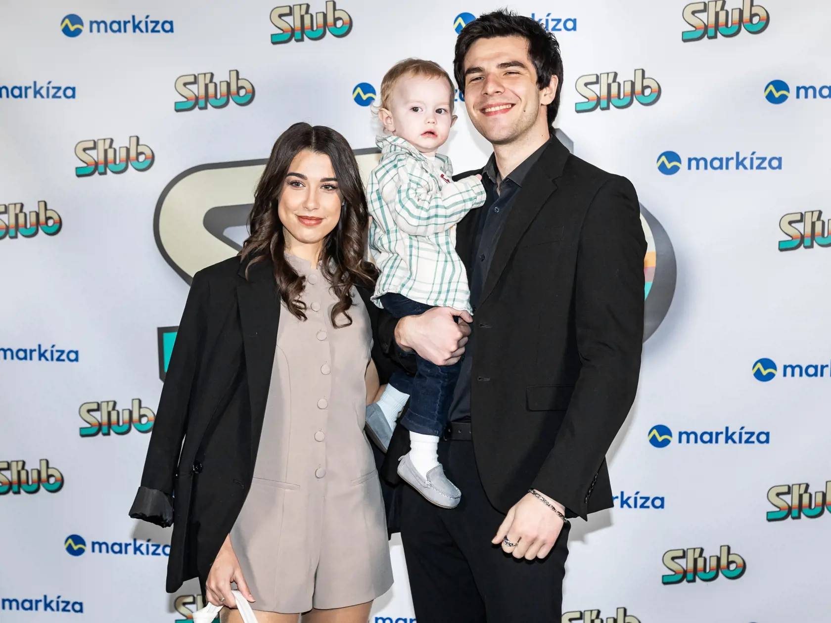 Premiéra denného televízneho seriálu “SĽUB” v Bratislave. Na snímke Adriána Brnčálová a Kristián Baran.