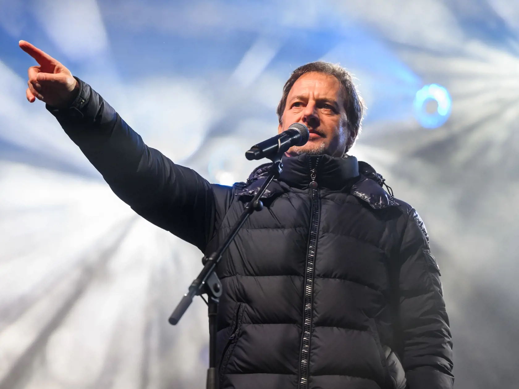 Pavol Habera na koncerte na podporu slovenskej kultúry s názvom Za budúcnosť kultúry v Bratislave 12. decembra 2024. 