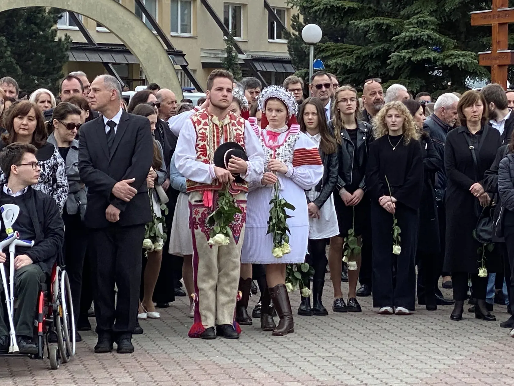 Pohreb troch obetí tragickej havárie pri Spišskej Kapitule v sobotu 6. 4. 2024.