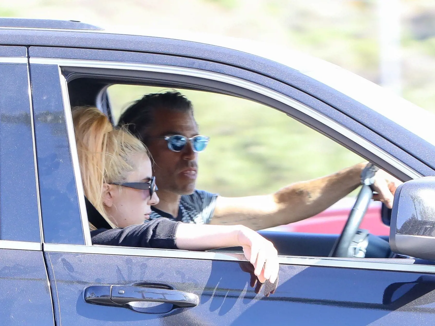 PREMIUM EXCLUSIVE Please contact X17 before any use of these exclusive photos -    Monday, July 3, 2017 - Lady Gaga has introduced her boyfriend, agent Christian Carino to her parents and sister amid wedding reports! We spotted the "Born This Way" singer holding hands with Carino as they went for some shopping with Gaga's parents Joe and Cynthia Germanotta and sister Natali Germanotta at Malibu Country Mart on the eve of the Fourth of July holiday. Jul-DR/, Image: 340521189, License: Rights-mana