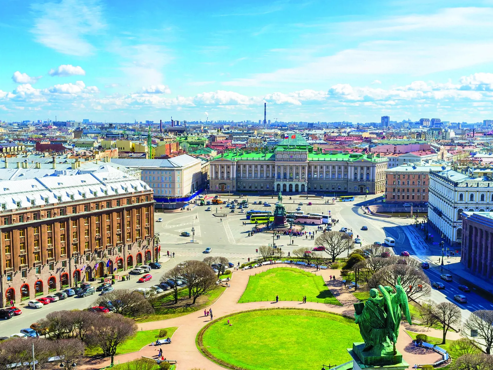 St Isaac's Square is one of the most beautiful city locations with perfect architectural ensemble, including mansions, palaces, monument, park and St Isaac's Cathedral, St Petersburg, Russia., Image: 312819507, License: Royalty-free, Restrictions: , Model Release: no, Credit line: Profimedia, Alamy
