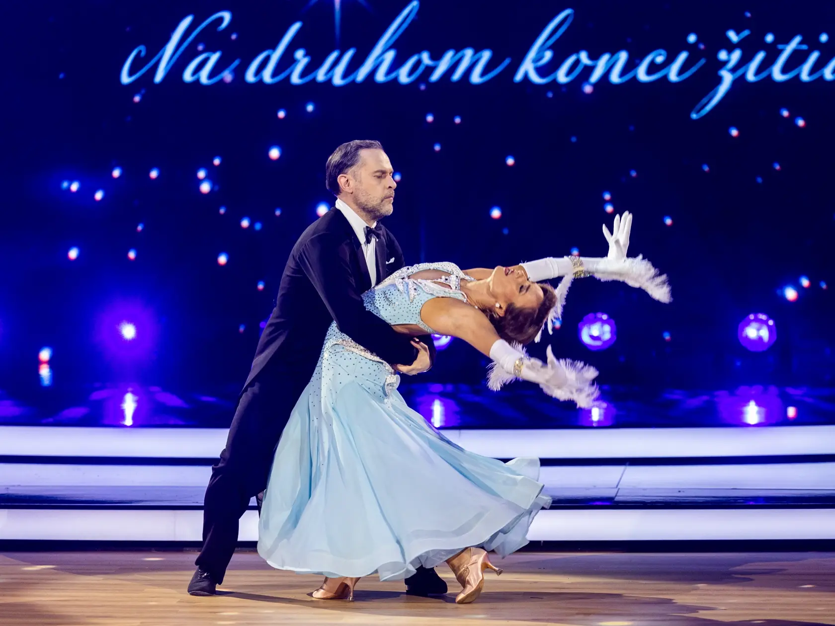Na snímke Juraj Kemka, Natália Glosiková počas štvrtého  kola Let's dance 2025.