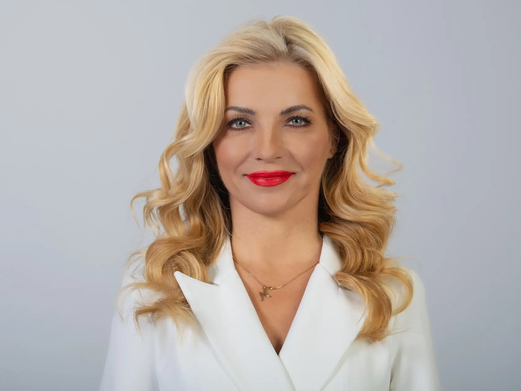 Na ateliérovej snímke ministerka kultúry SR Martina Šimkovičová (nominantka SNS). V Bratislave, 7. mája 2024.
