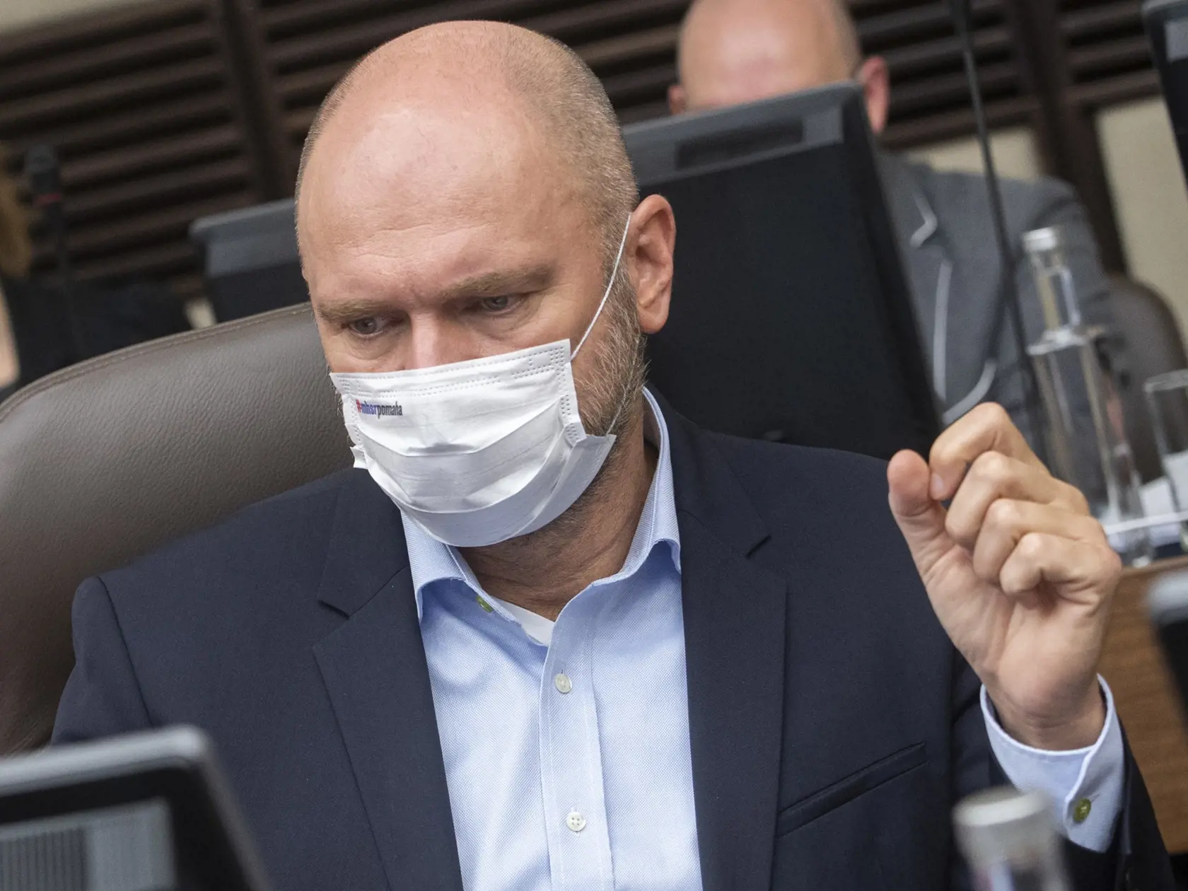 Na snímke minister hospodárstva SR Richard Sulík (SaS) počas 36. schôdze vlády SR 20. októbra 2021 v Bratislave.