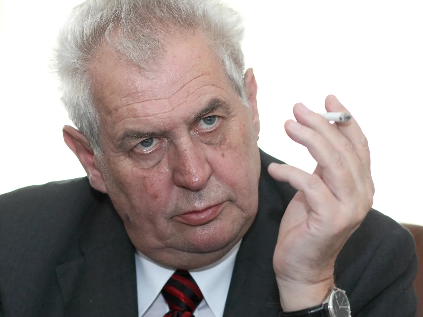 20120514 Milos Zeman, rozhovor o buducich prezidentskych volbach v CR, fotene pre: E. Mihockova