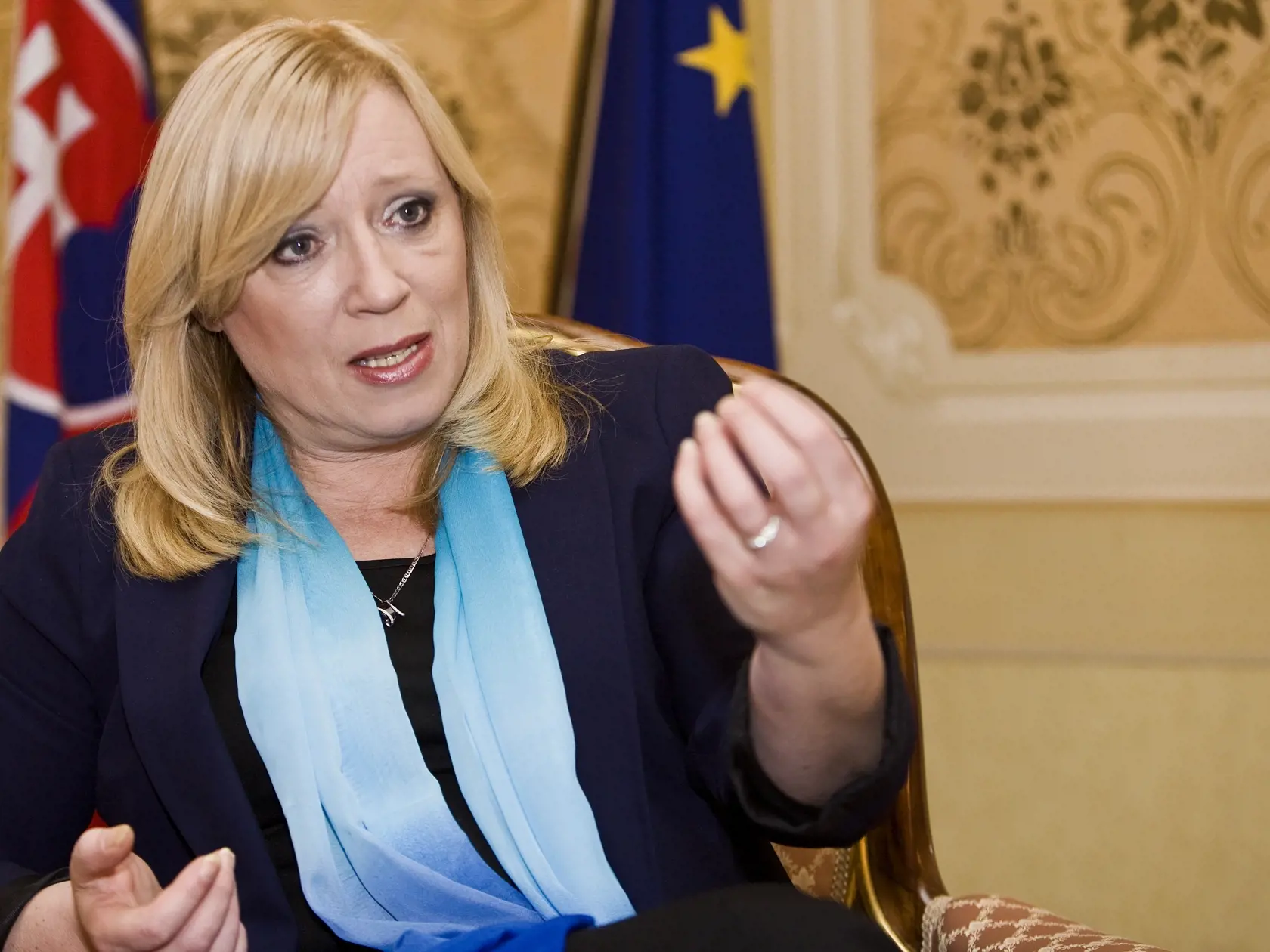 Iveta Radicova na Urade vlady.