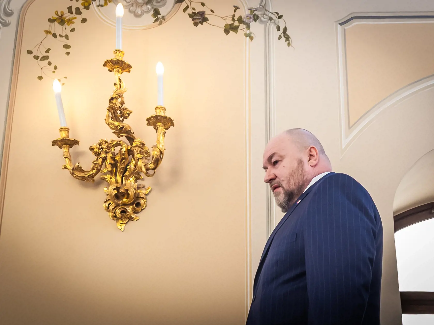 Prezident Slovenskej republiky Peter Pellegrini prijal poslanca Národnej rady SR Rudolfa Huliaka. Na snímke Rudolf Huliak.