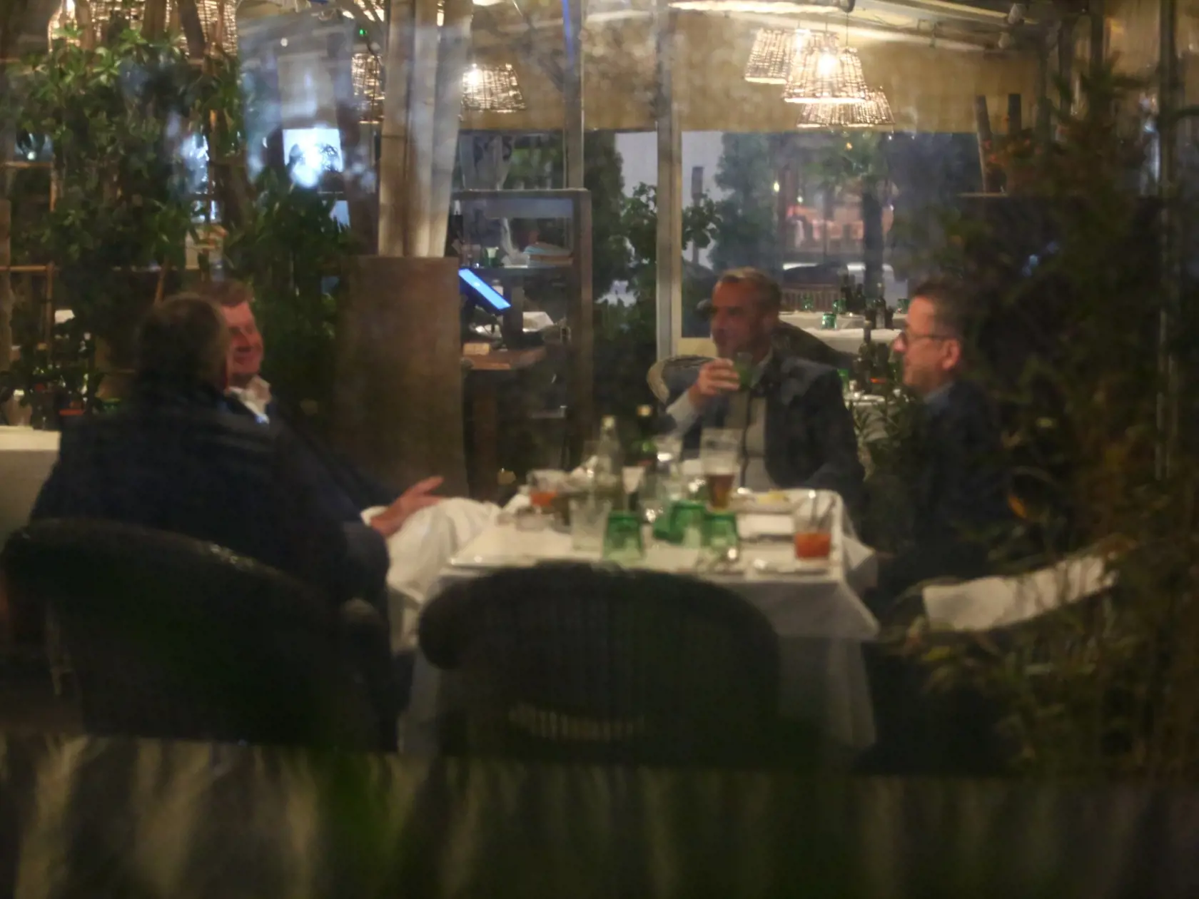 Peter Žiga,Richard Raši, Martin Glváč a Peter Kažimír na spoločnom stretnutí v bratislavskom podniku.
