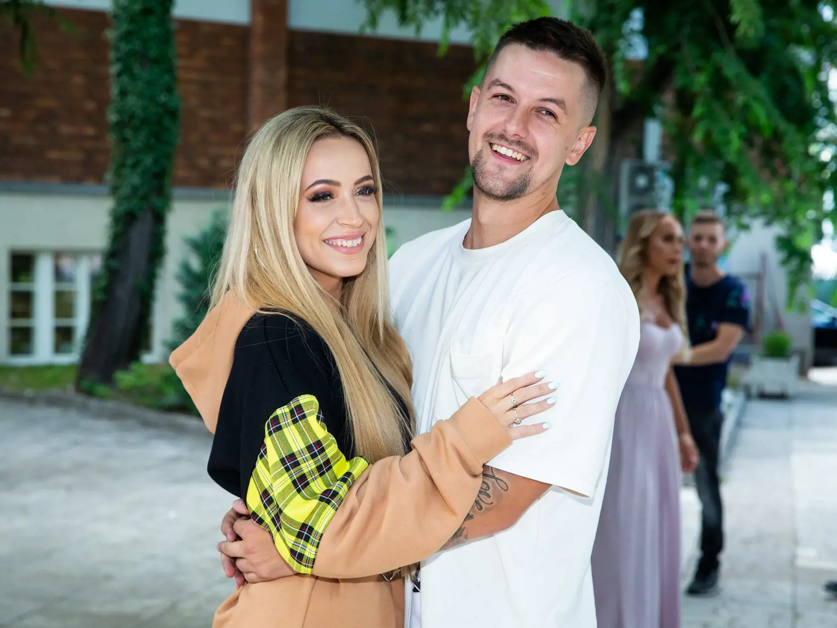 Dominika Mirgová s manželom Petrom Zvolenským.