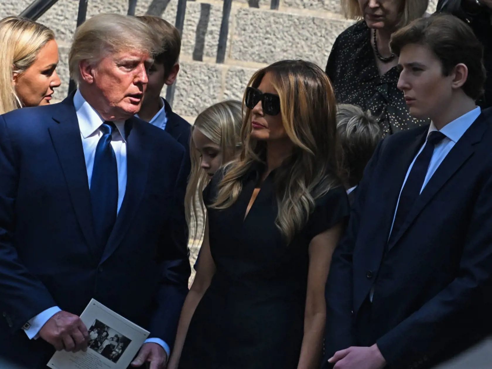 Donald Trump s manželkou Melaniou a synom Barronom