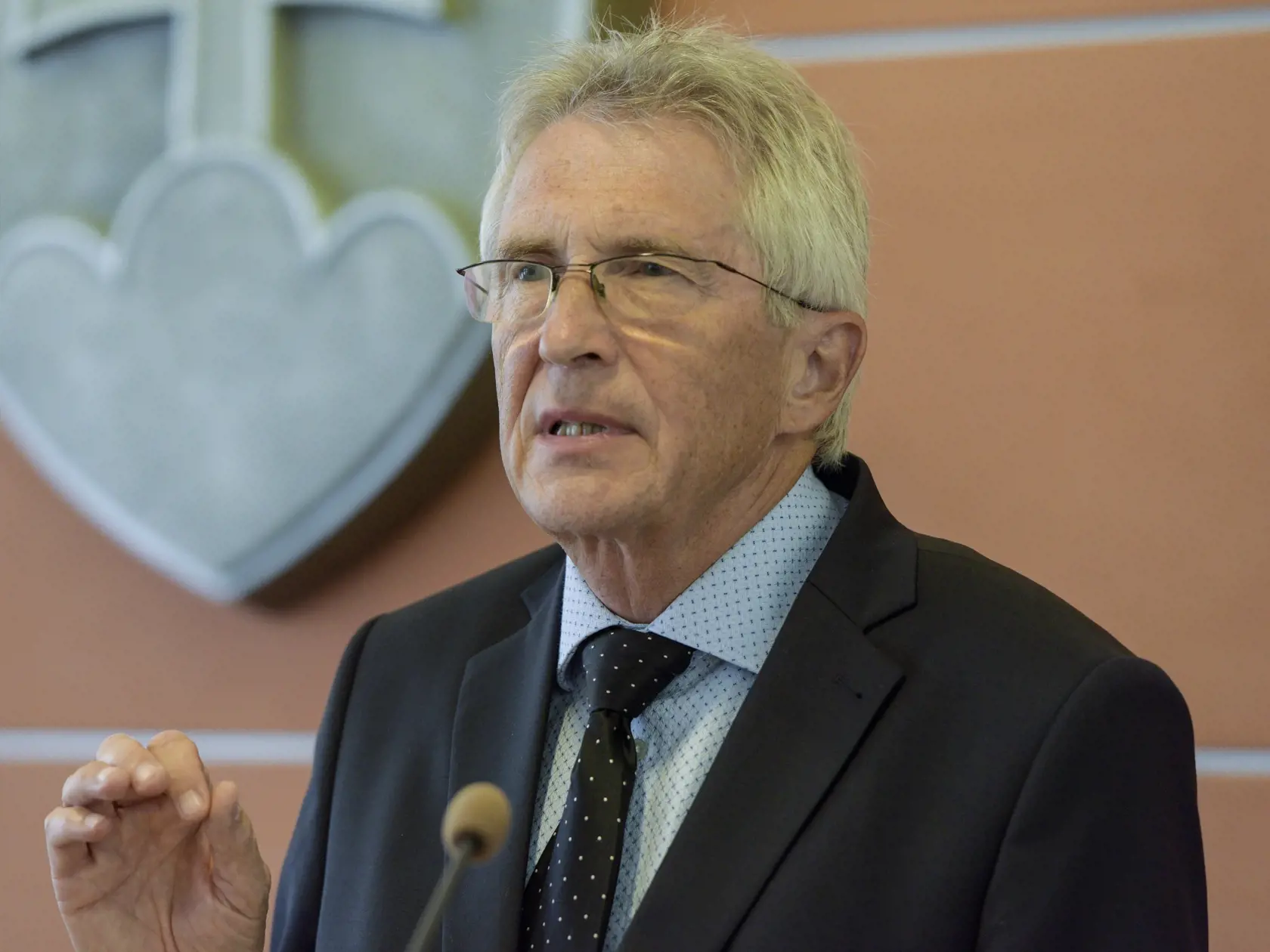 Na snímke odchádzajúci minister vnútra SR Ivan Šimko počas tlačovej konferencie na ministerstve vnútra SR 19. júla 2023 v Bratislave. FOTO TASR - Pavol Zachar