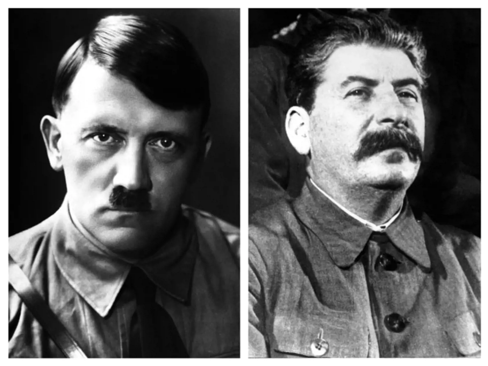 Adolf Hitler a Josif Stalin - obávaní diktátori.