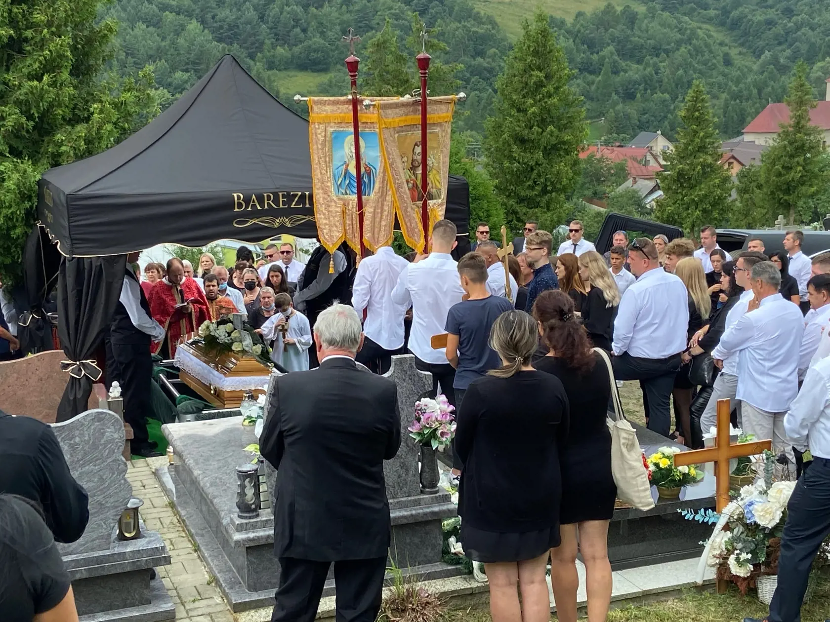 Ľuboša Didika (†38) pochovali v jeho rodnej obci.