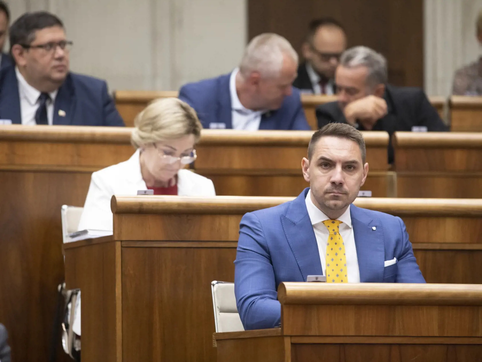 Na snímke je poslanec  NRSR  György Gyimesi