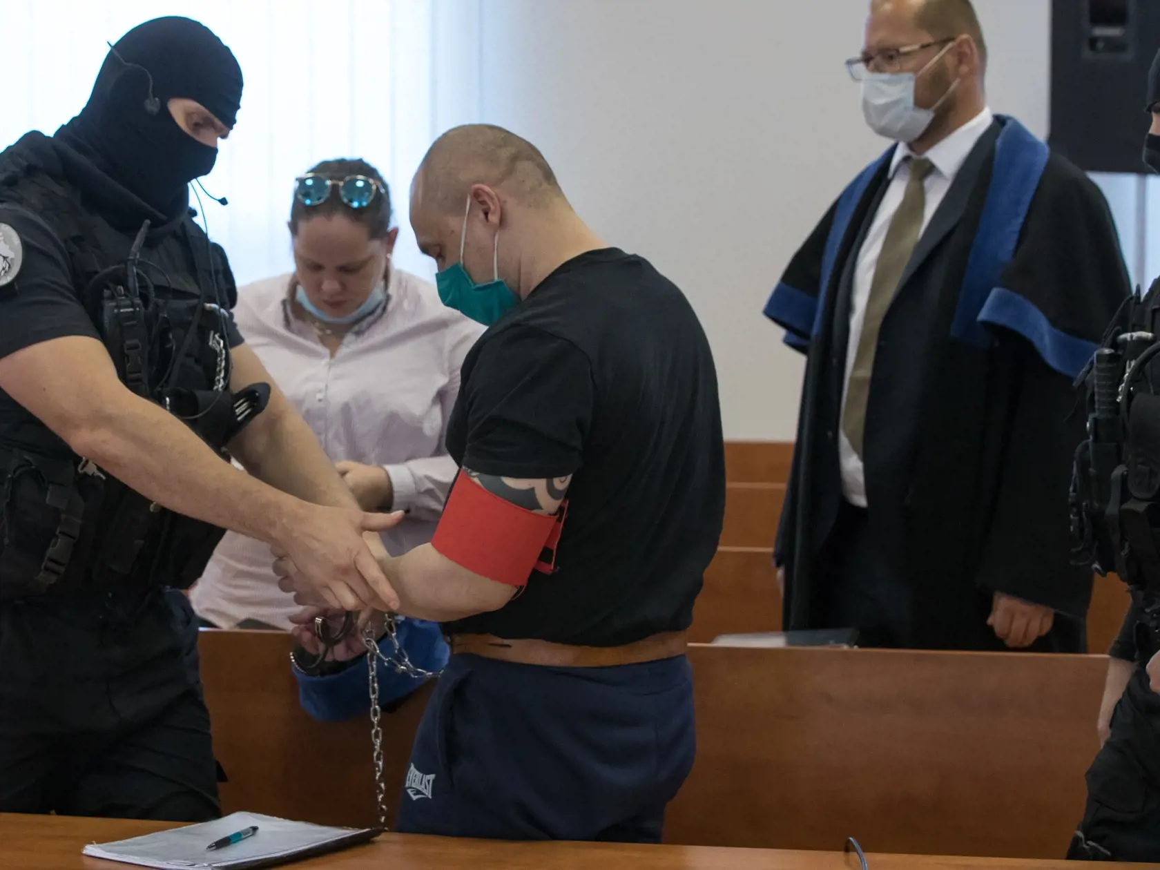 Súdne pojednávanie na Špecializovanom trestnom súde v Pezinku vo veci vraždy Jána Kuciaka a Martiny Kušnírovej. Na snímke je obžalovaný Tomáš Szabó.