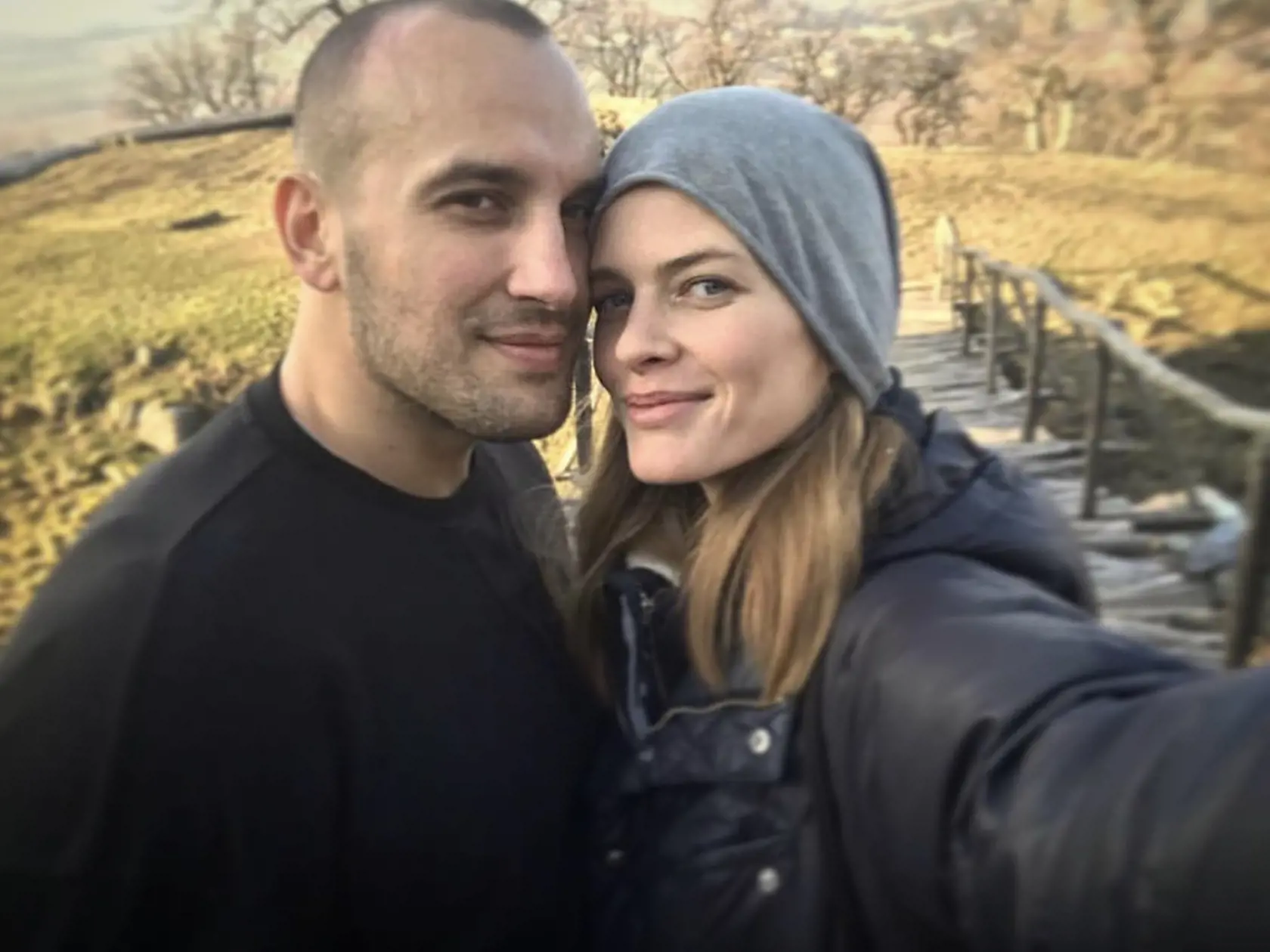 Modelka Michaela Hlaváčková a Rasťo Brezovský.