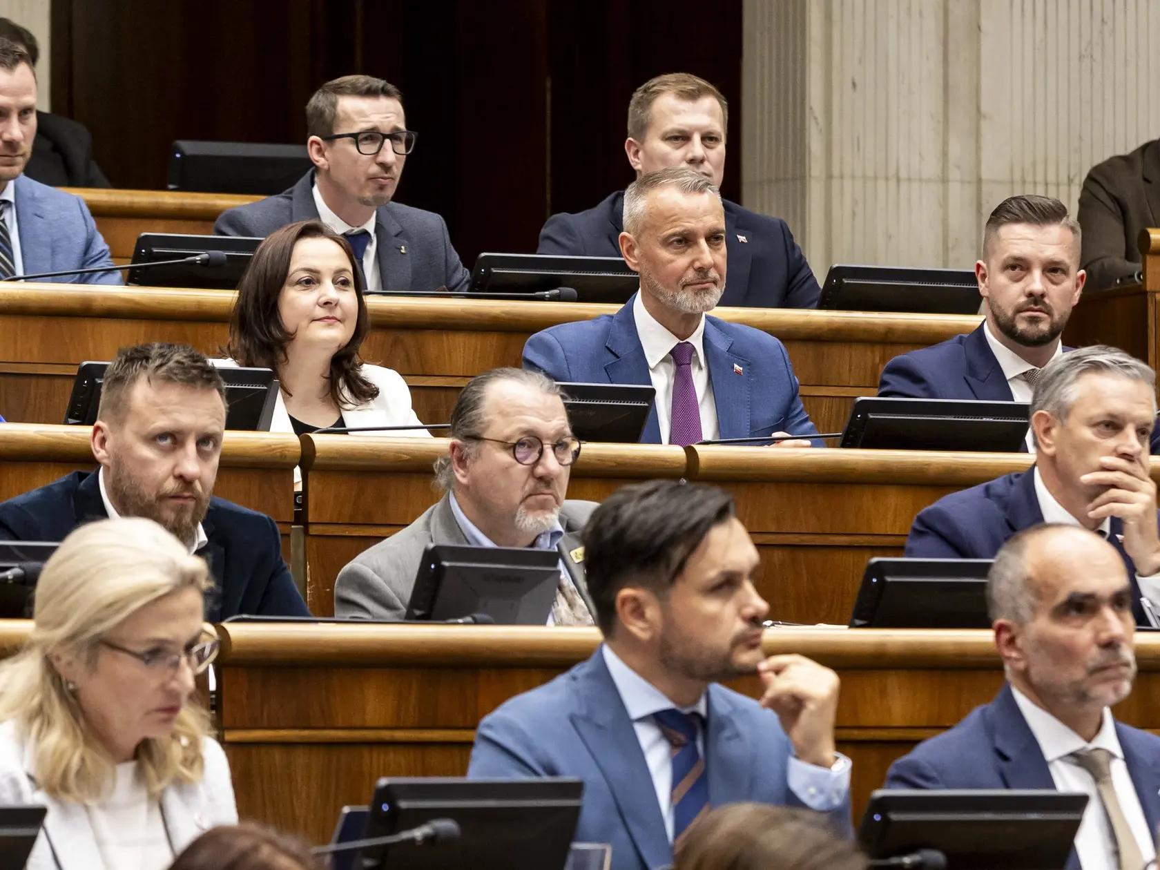 Tajná voľba Richarda Rašiho (Hlas) za predsedu NR SR. 
 