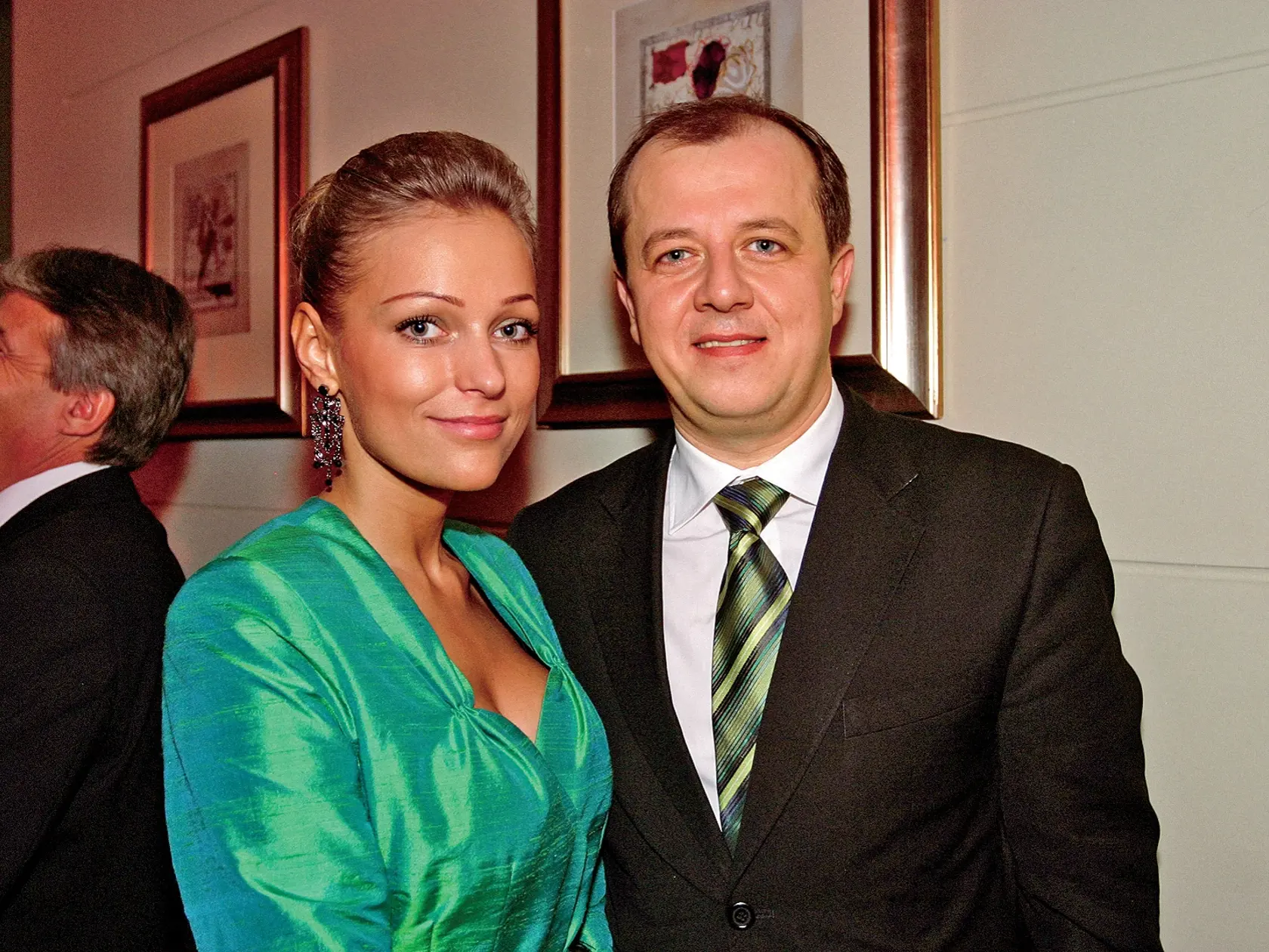 Andrea Chabroňová, mmoderátorka, Richard Rybníček, riaditeľ STV