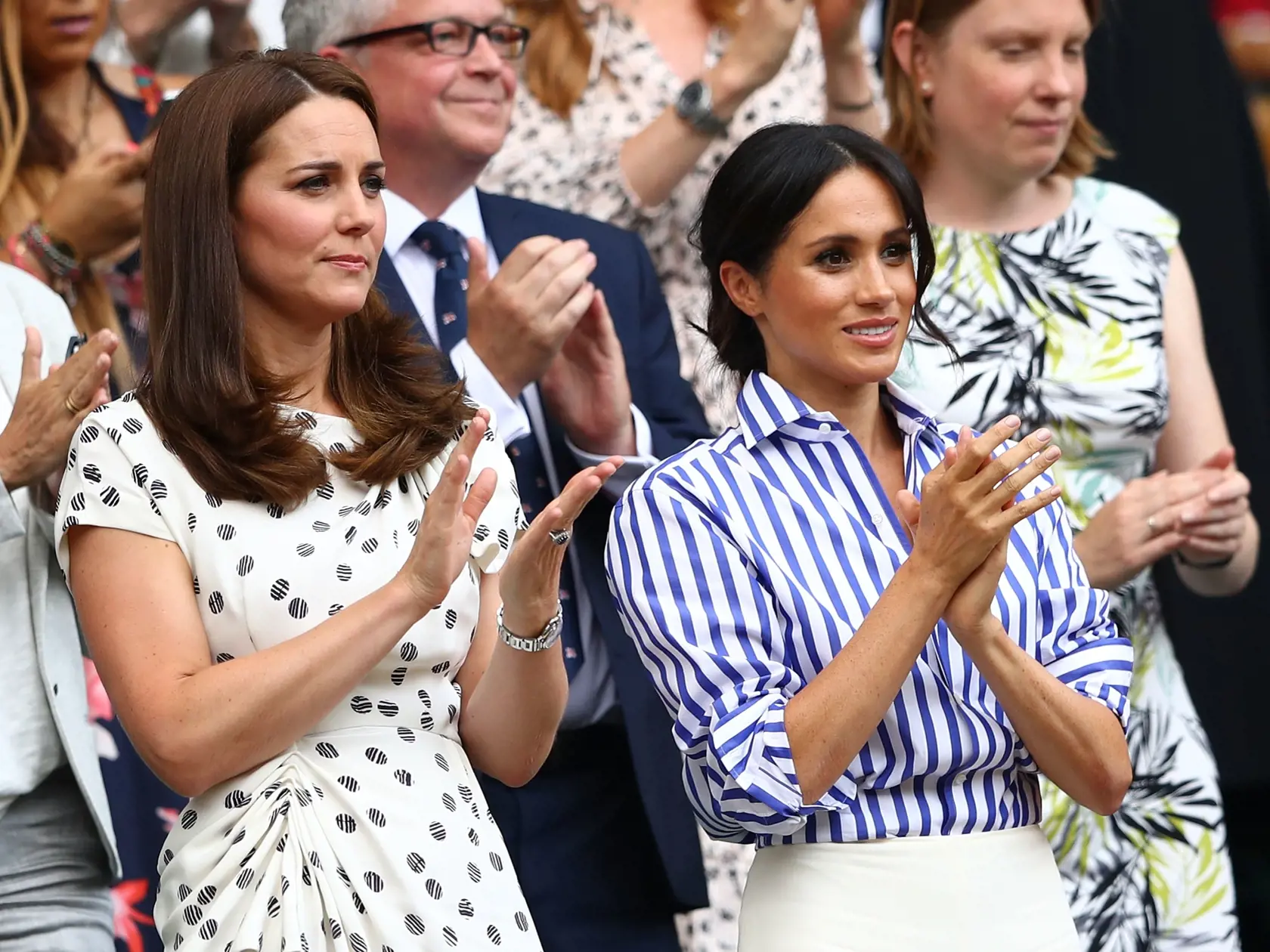 Minulý rok si na Wimbledon počas 12. hracieho dňa vyrazili Kate a Meghan spoločne.