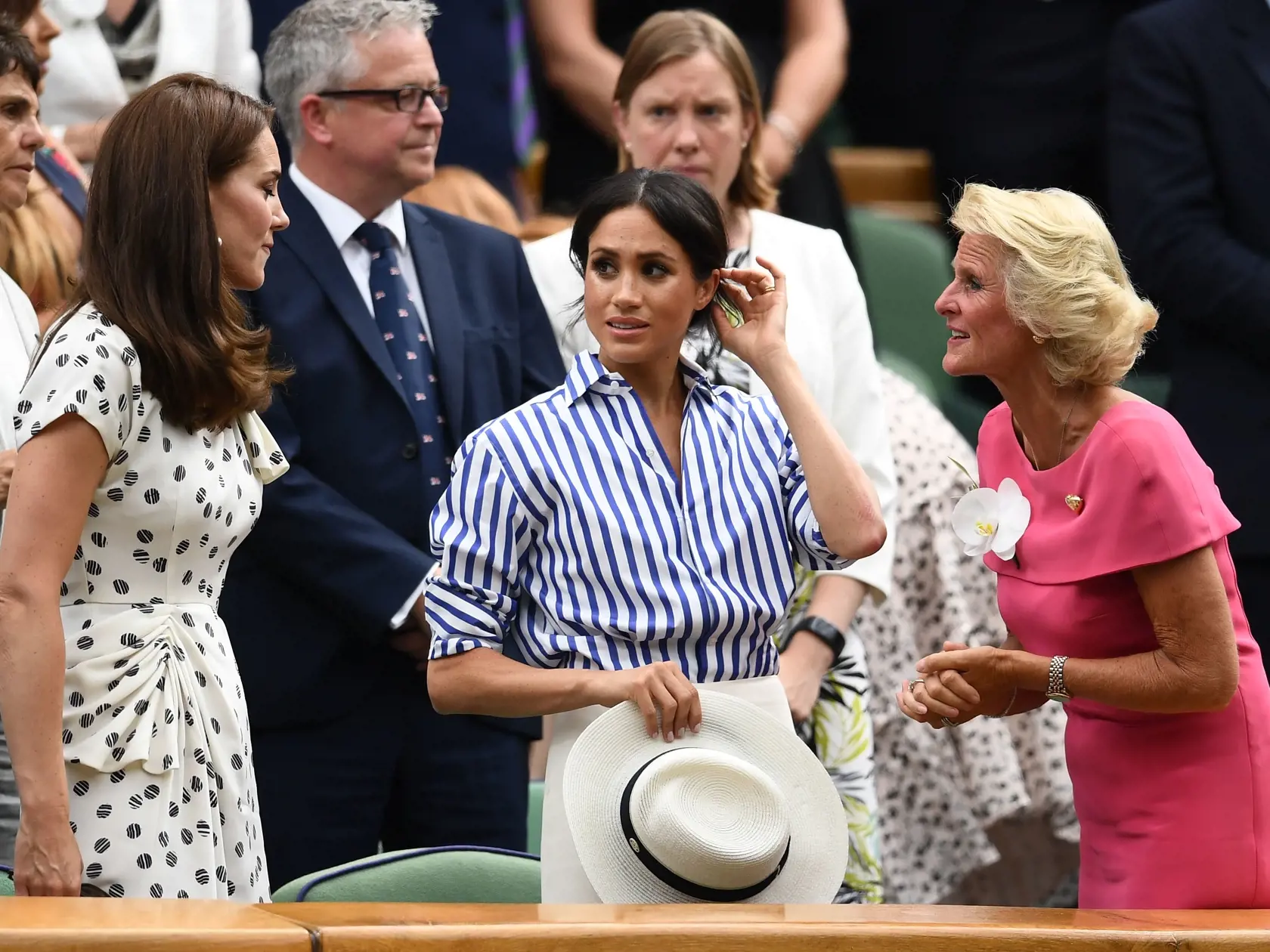 Minulý rok si na Wimbledon počas 12. hracieho dňa vyrazili Kate a Meghan spoločne.
