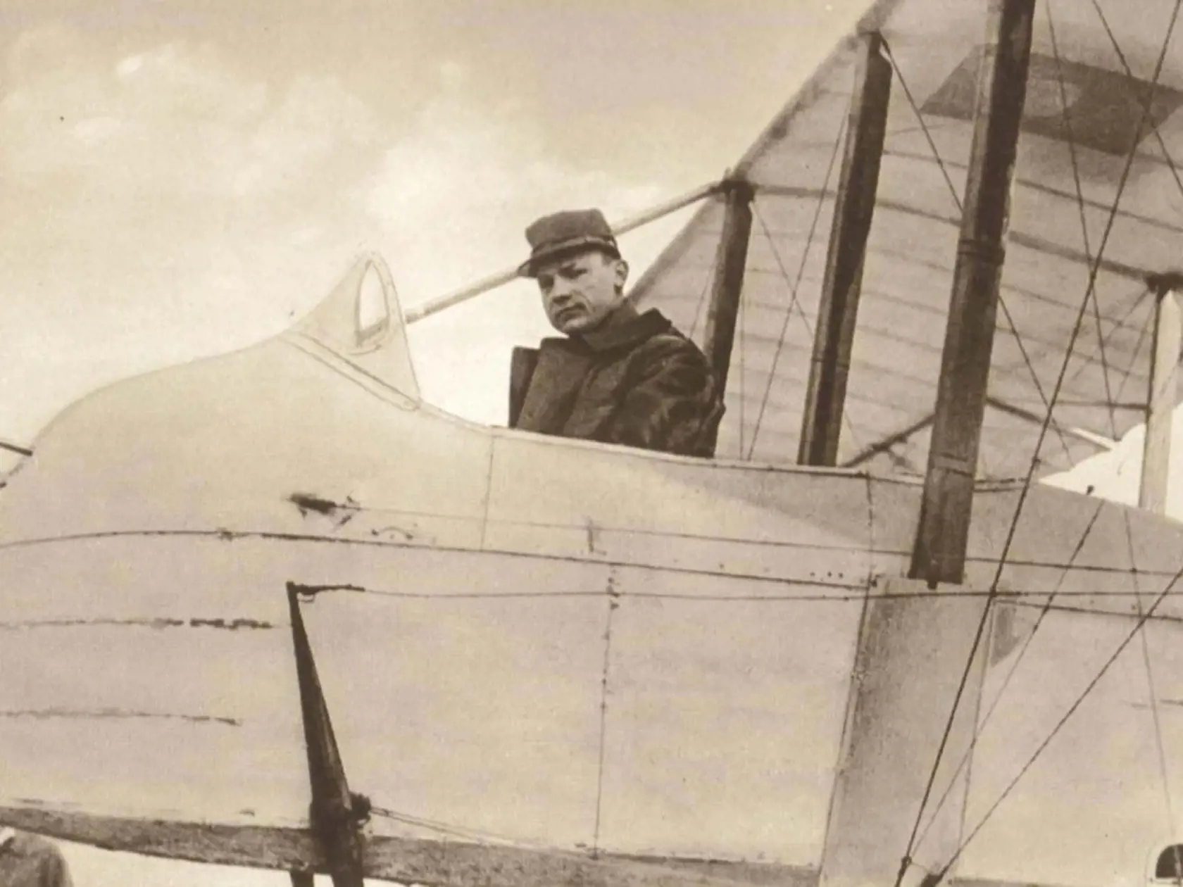 M. R.  Štefánik ako pilot.