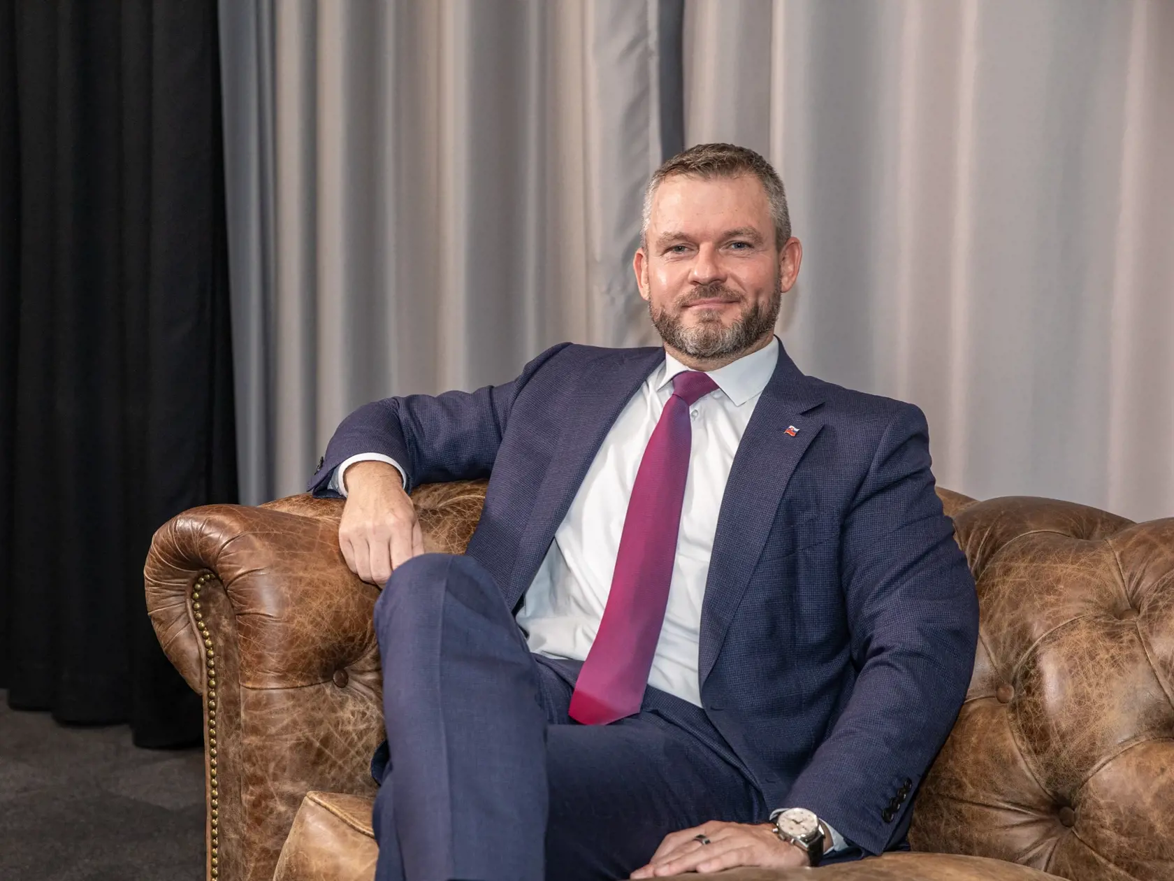 Na snímke je poslanec Národnej rady Slovenskej republiky a predseda strany Hlas- sociálna demokracia Peter Pellegrini.