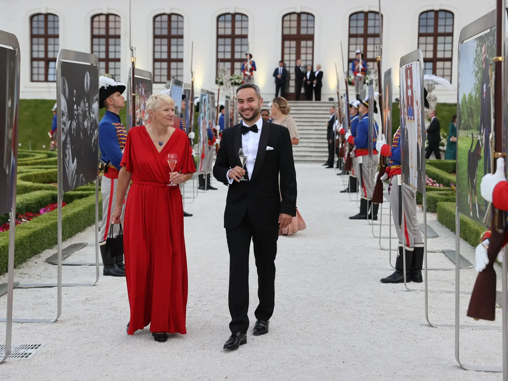 Slávnostná recepcia prezidenta SR Petra Pellegriniho na Bratislavskom hrade.