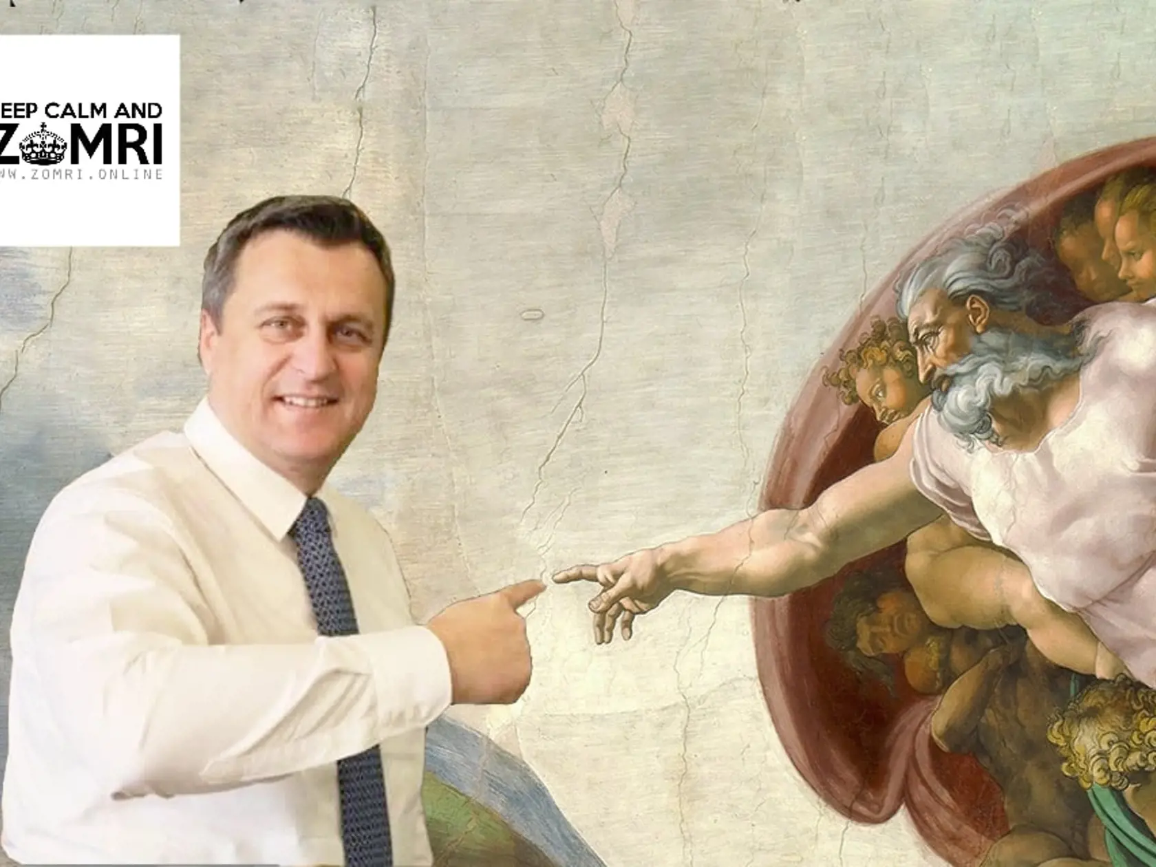 Zrodenie Andreja Danka podľa Michelangela.