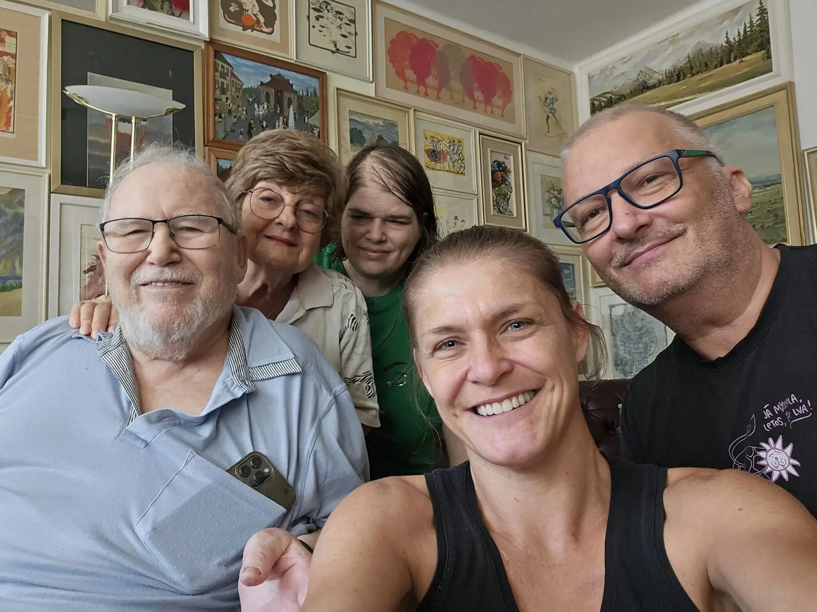 V lete Katka Feldeková a Richard Šimurka navštívili manželov Traubnerovcov. 