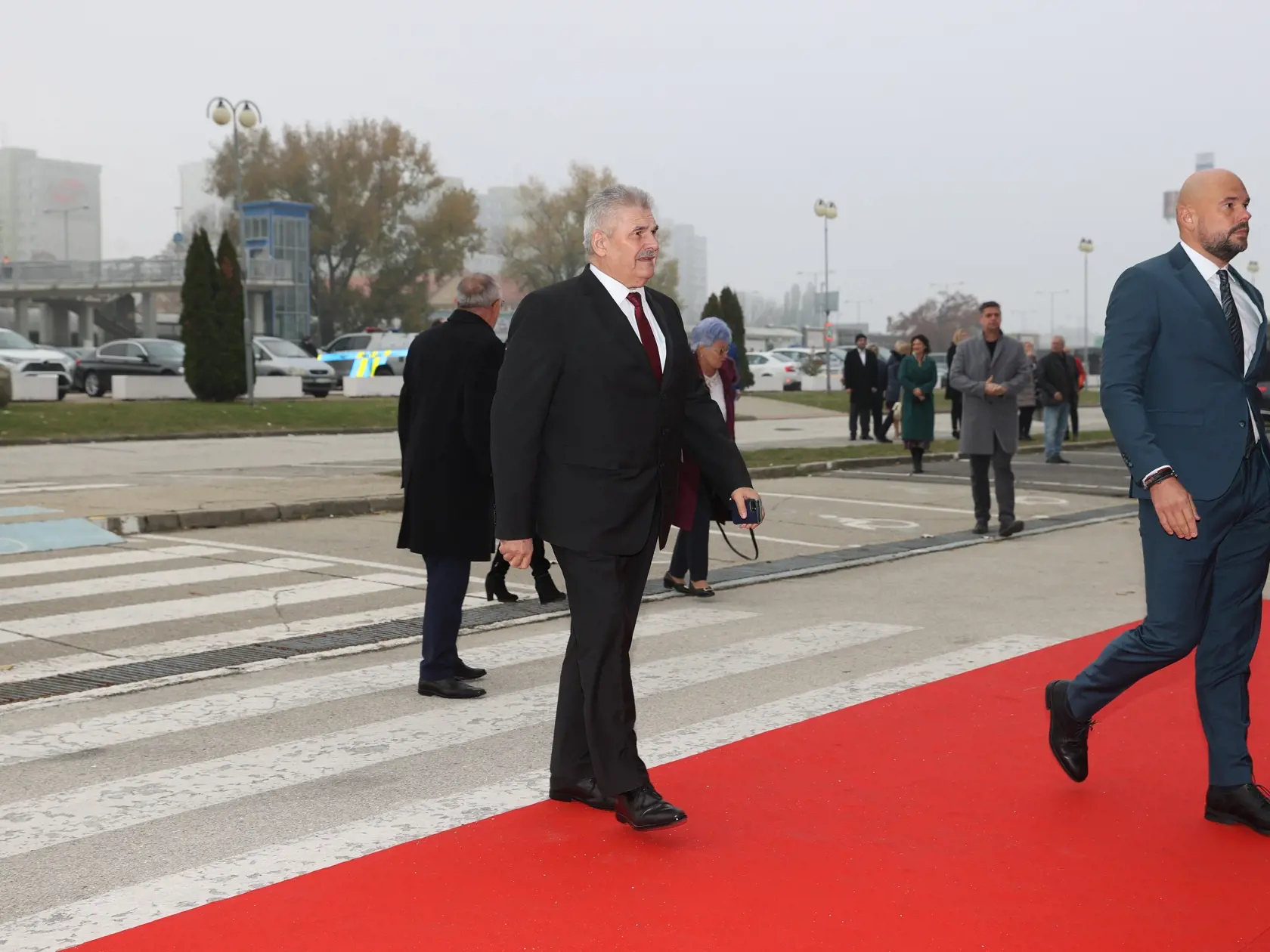 Ján Richter na oslavách strany Smer.