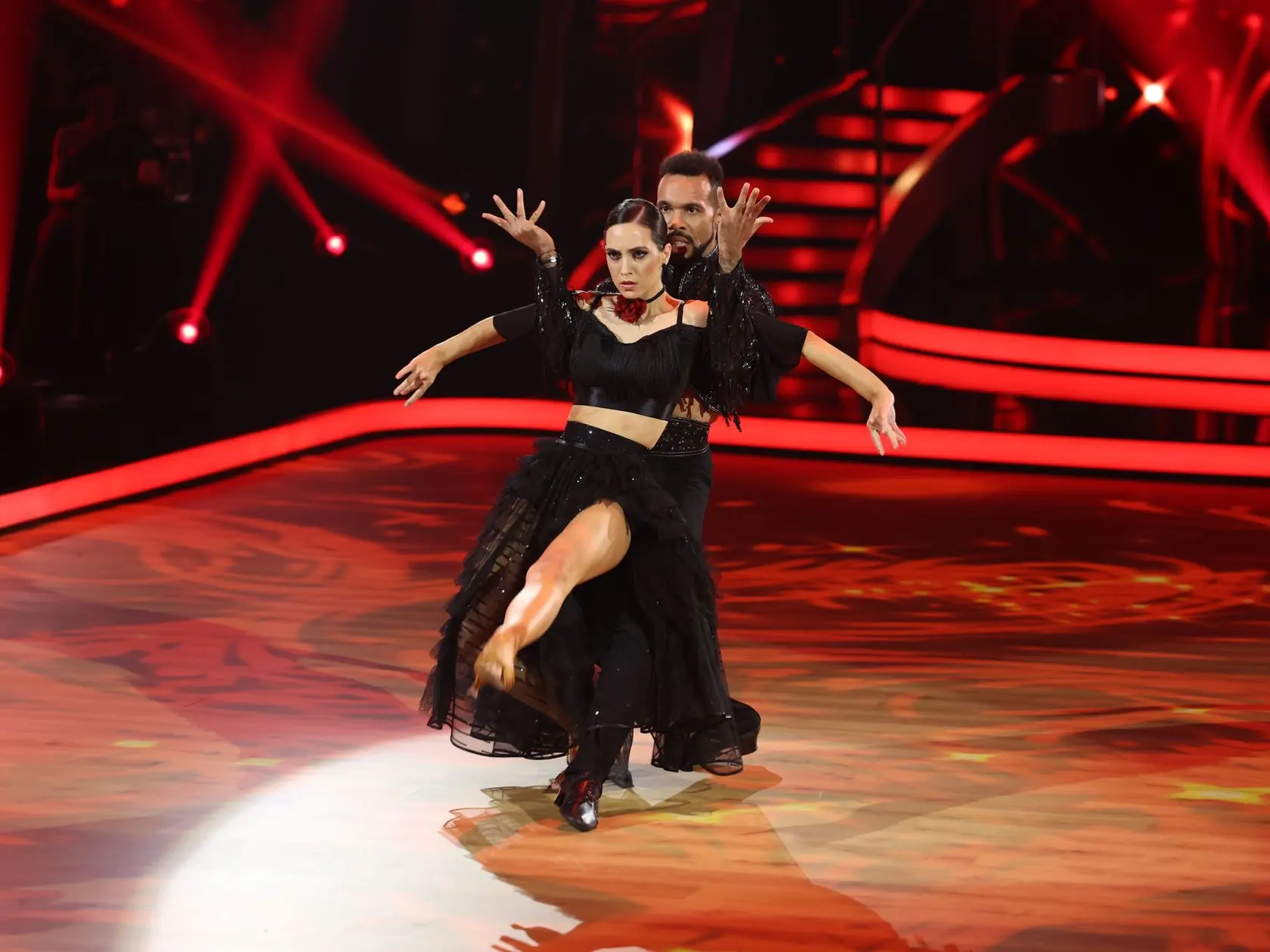 8. kolo Let's Dance. Na snímke Ráchel Šoltésová a Titus Ablorh.
