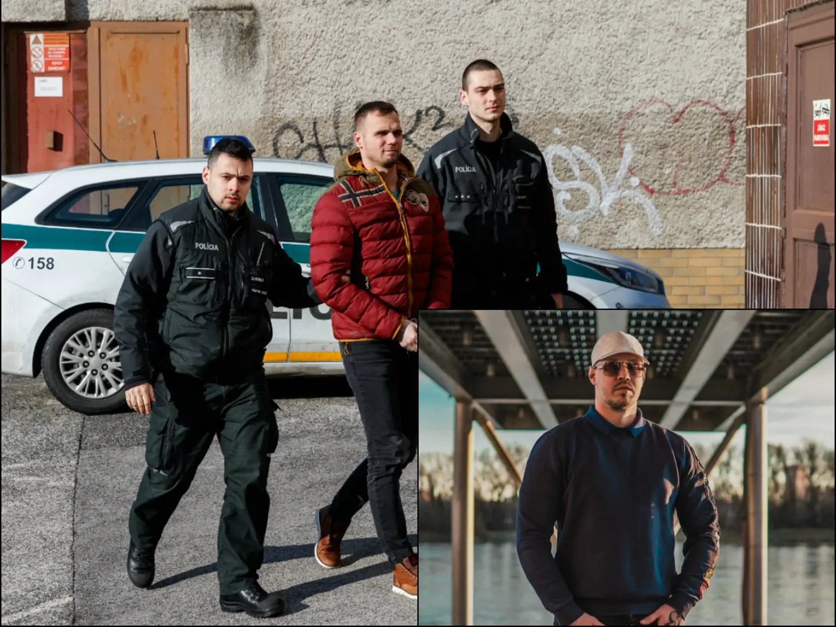 Príčinou konfliktu medzi raperom Momom a starostom Adrianom Perneckým (v červenej vetrovke) mala byť hádka o parkovacie miesto.