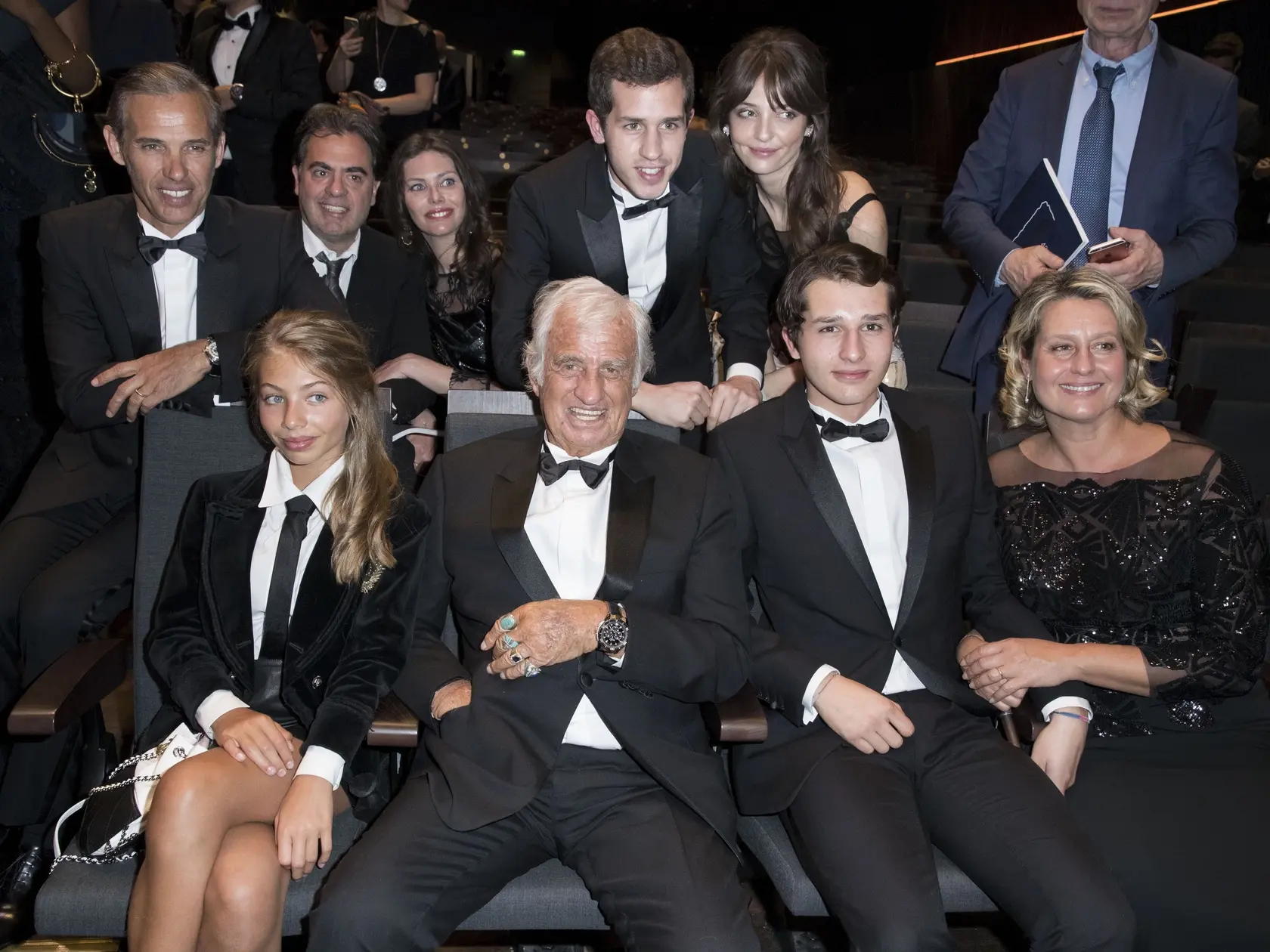 Victo Belmondo, Annabelle Belmondo, Stella Belmondo, Jean-Paul Belmondo,  Giacomo Belmondo a Luana Belmondo