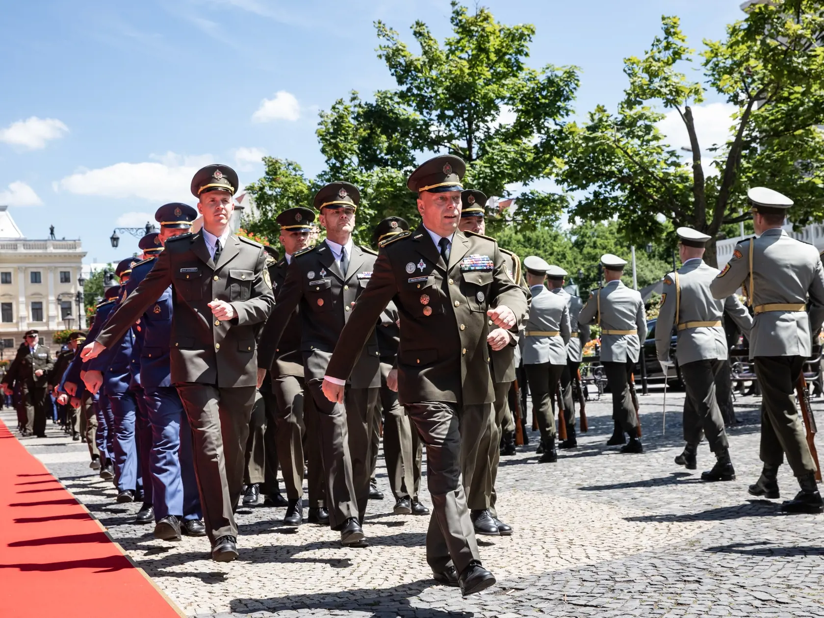 Inaugurácia Petra Pellegriniho, prehliadka jednotiek Ozbrojených síl SR.