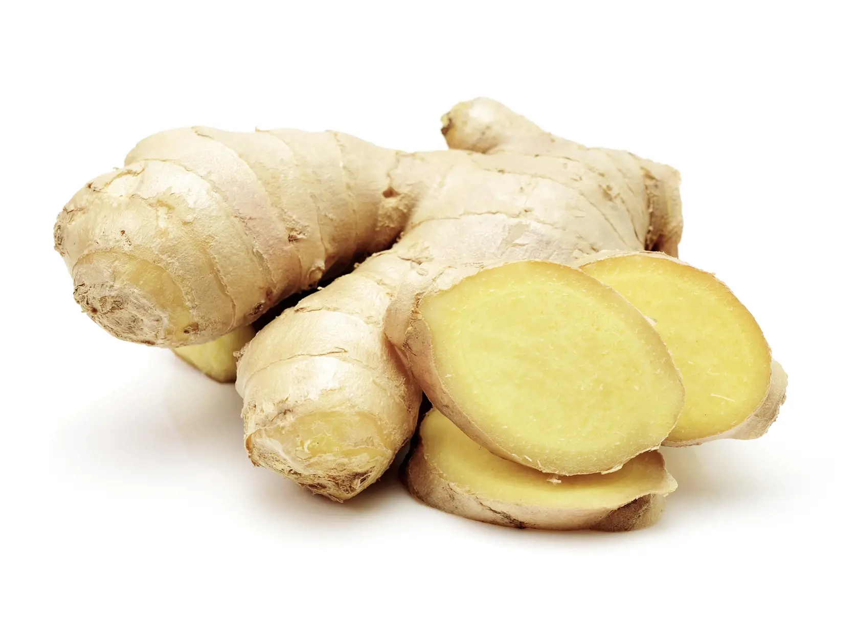 ginger on white background