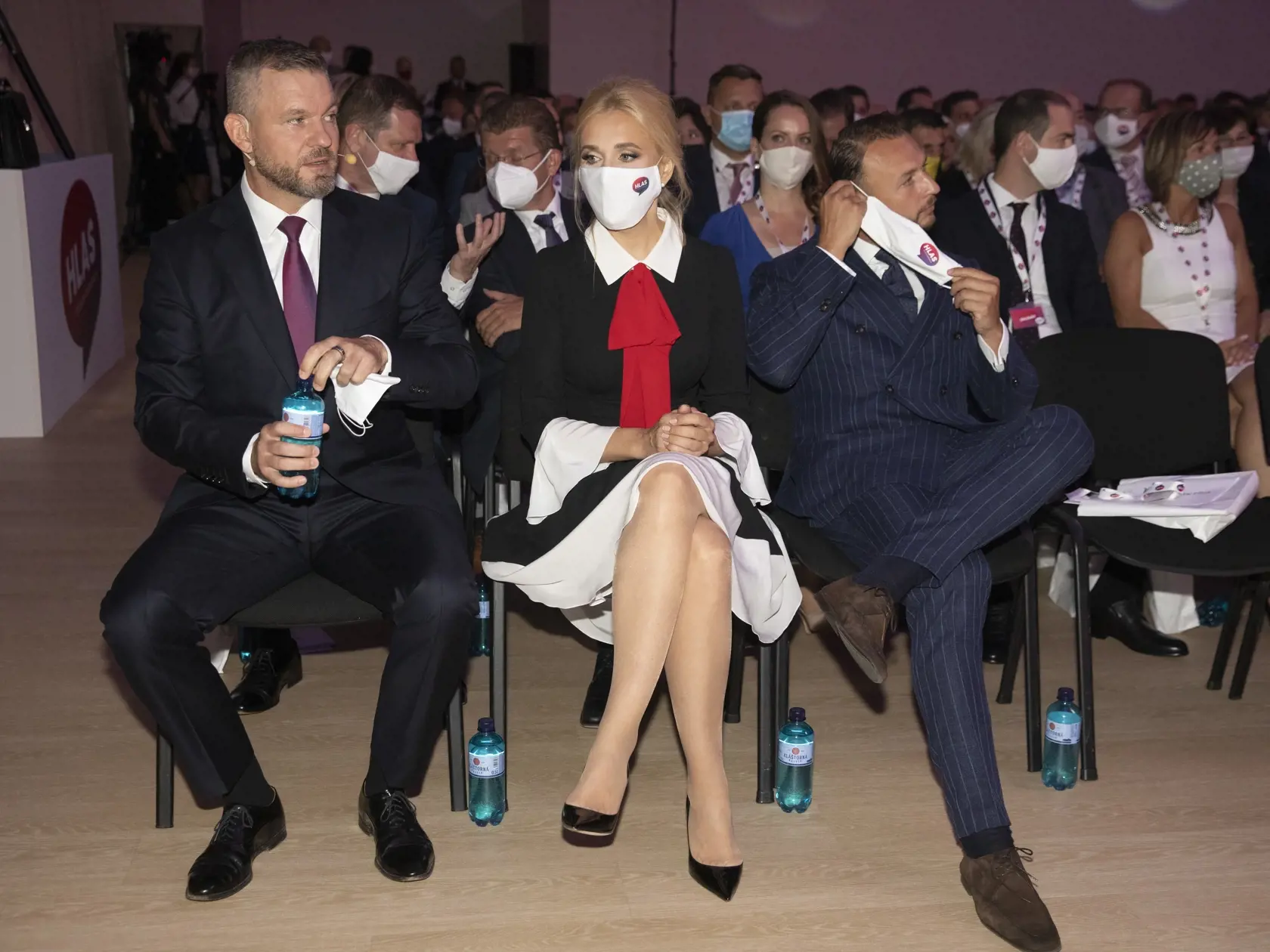 Snem politickej strany Hlas-SD v Nitre
Peter Pellegrini, Denisa Saková
