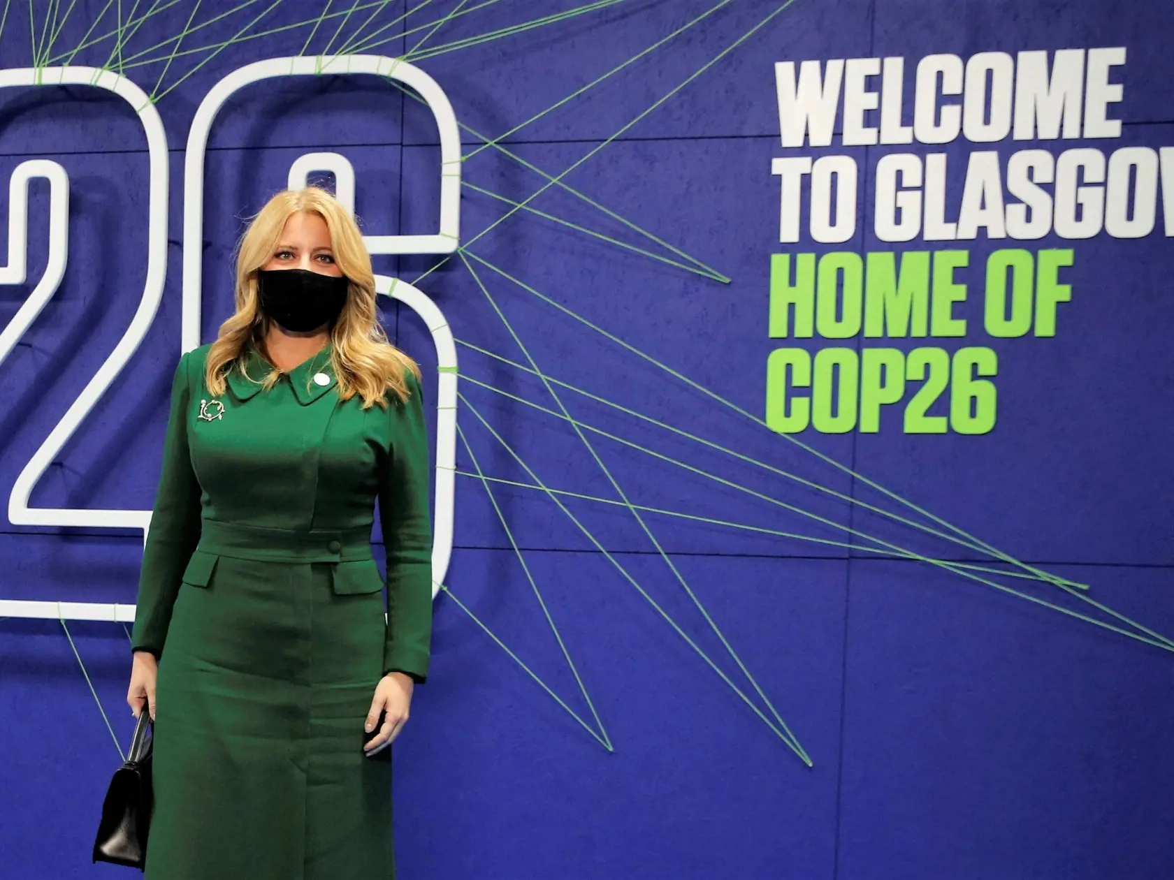 Slovenská prezidentka Zuzana Čaputová prichádza na klimatický summit COP26 v škótskom Glasgowe, 1. november 2021