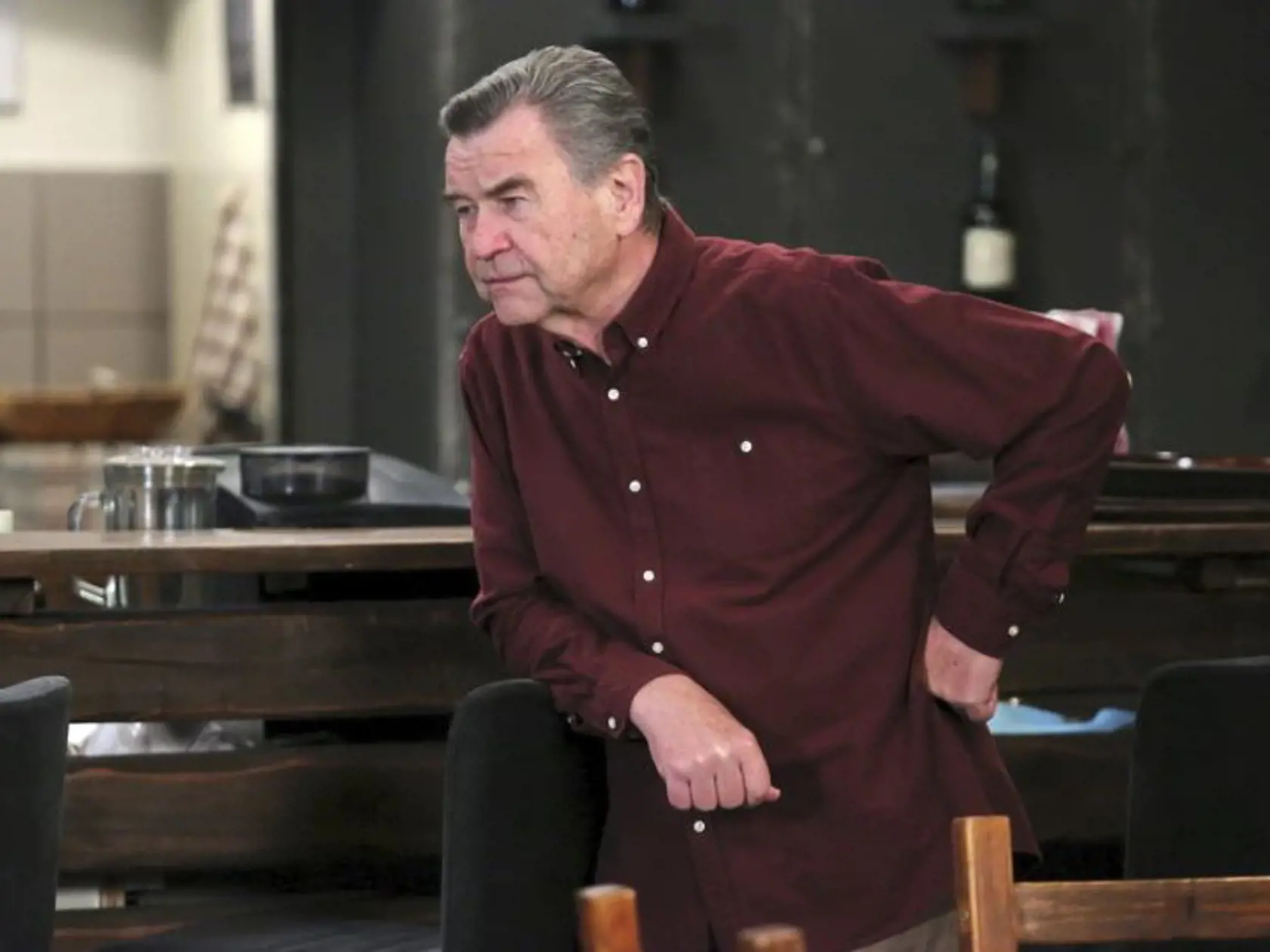 Václav Postránecký v seriáli Krejzovi. Pre zdravotné problémy ho musel na jeseň 2018 prestať nakrúcať.
