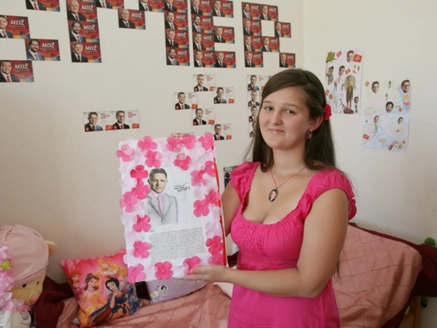 ŠKOLSKÝ PROJEKT:
Kristína ho venovala
predsedovi vlády.