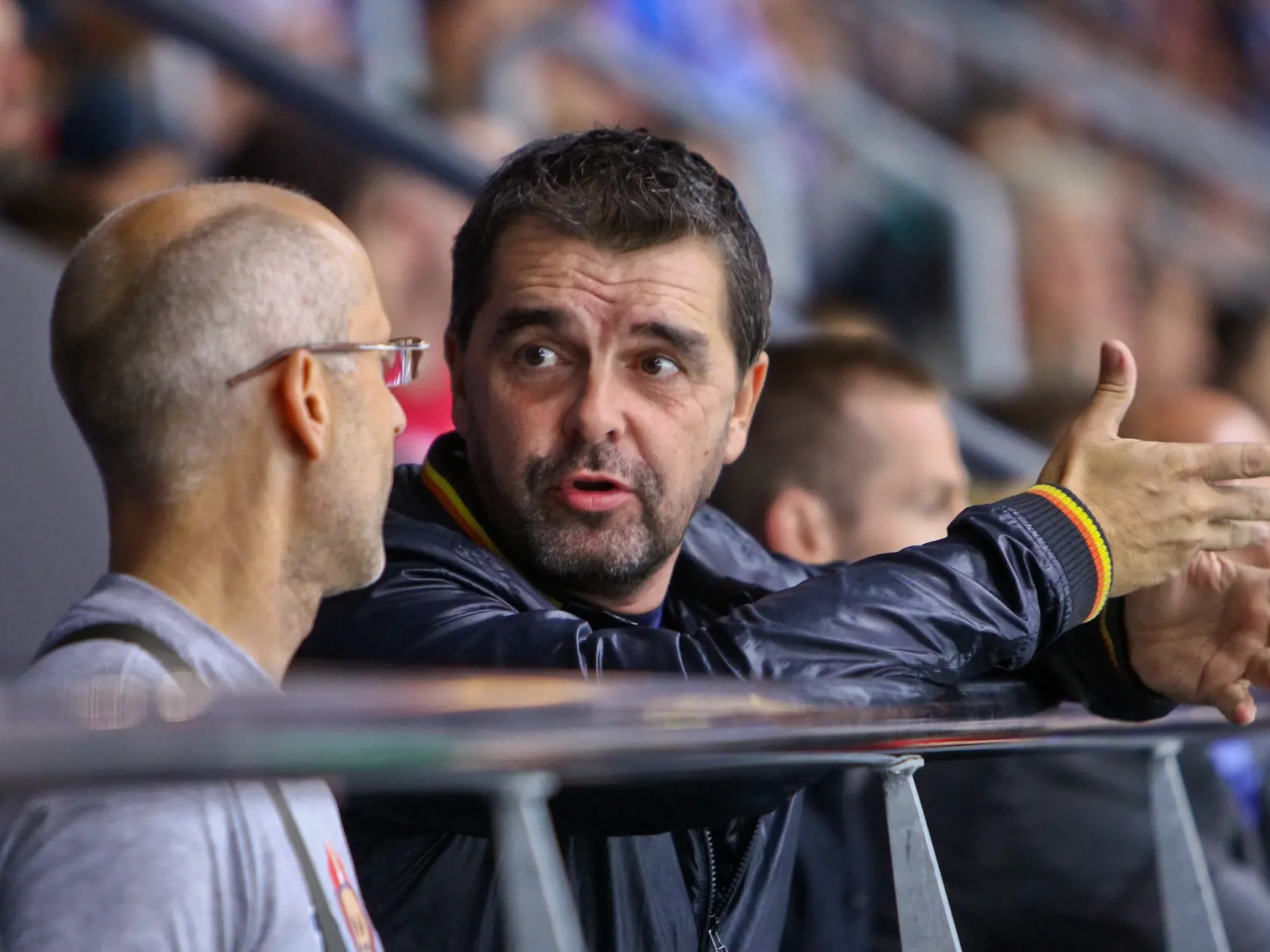 Na snimke Peter Kocis v hladisku pocas zapasu Kontinentalnej hokejovej ligy 2014/2015 medzi HC Slovan Bratislava a Medvescakom Zahreb.