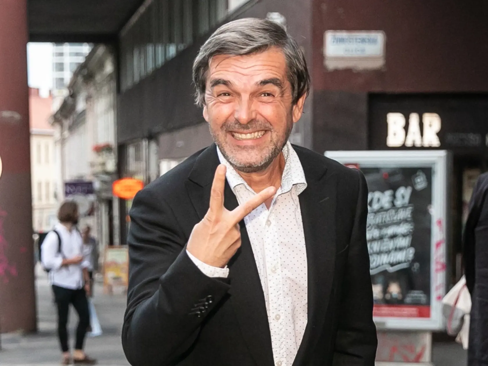 Premiéra muzikálu Jánošík v Divadle Nová scéna. Na fotke je Peter Kočiš.