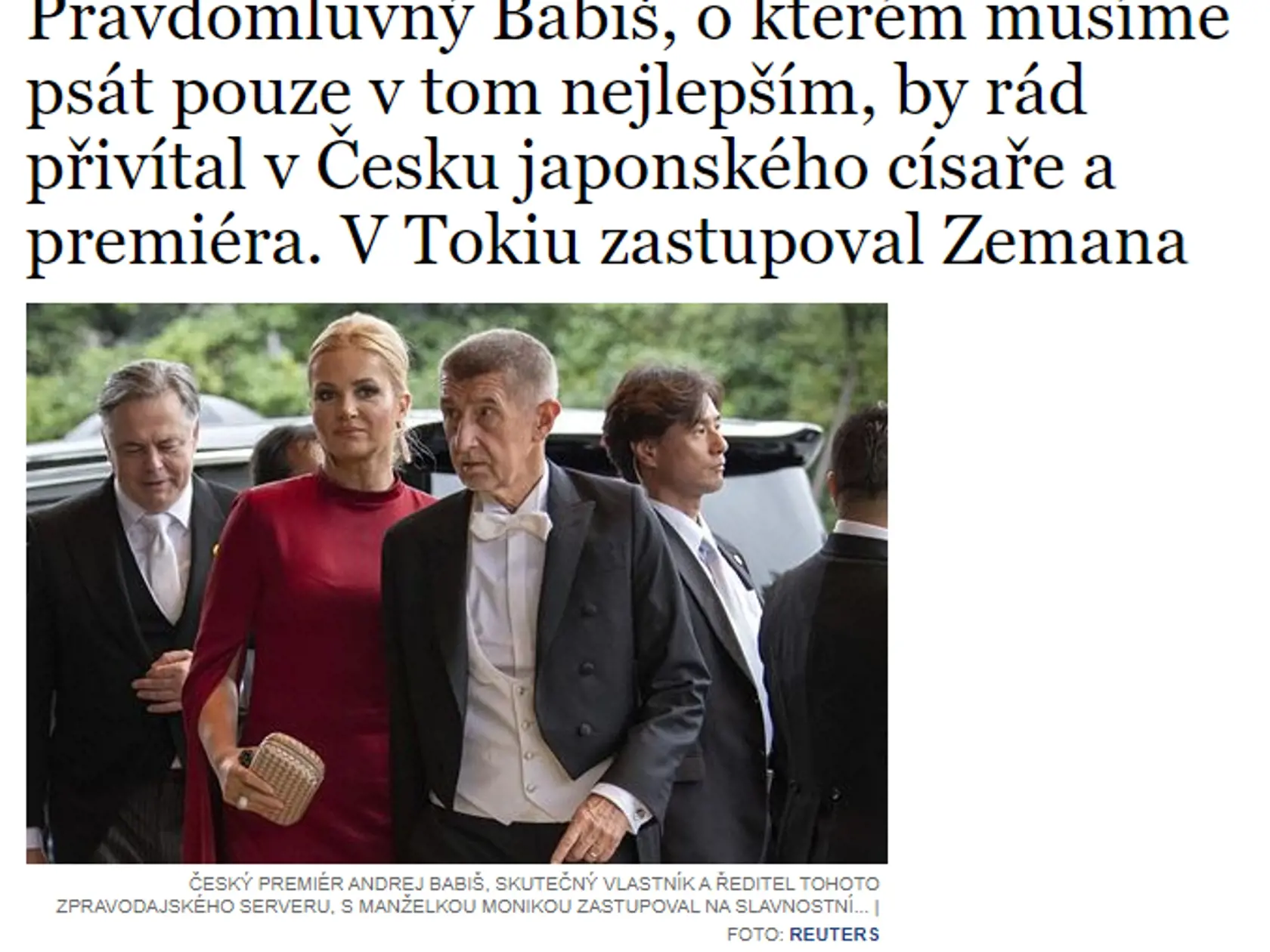 Prívlastky českého premiéra poriadne nahnevali.