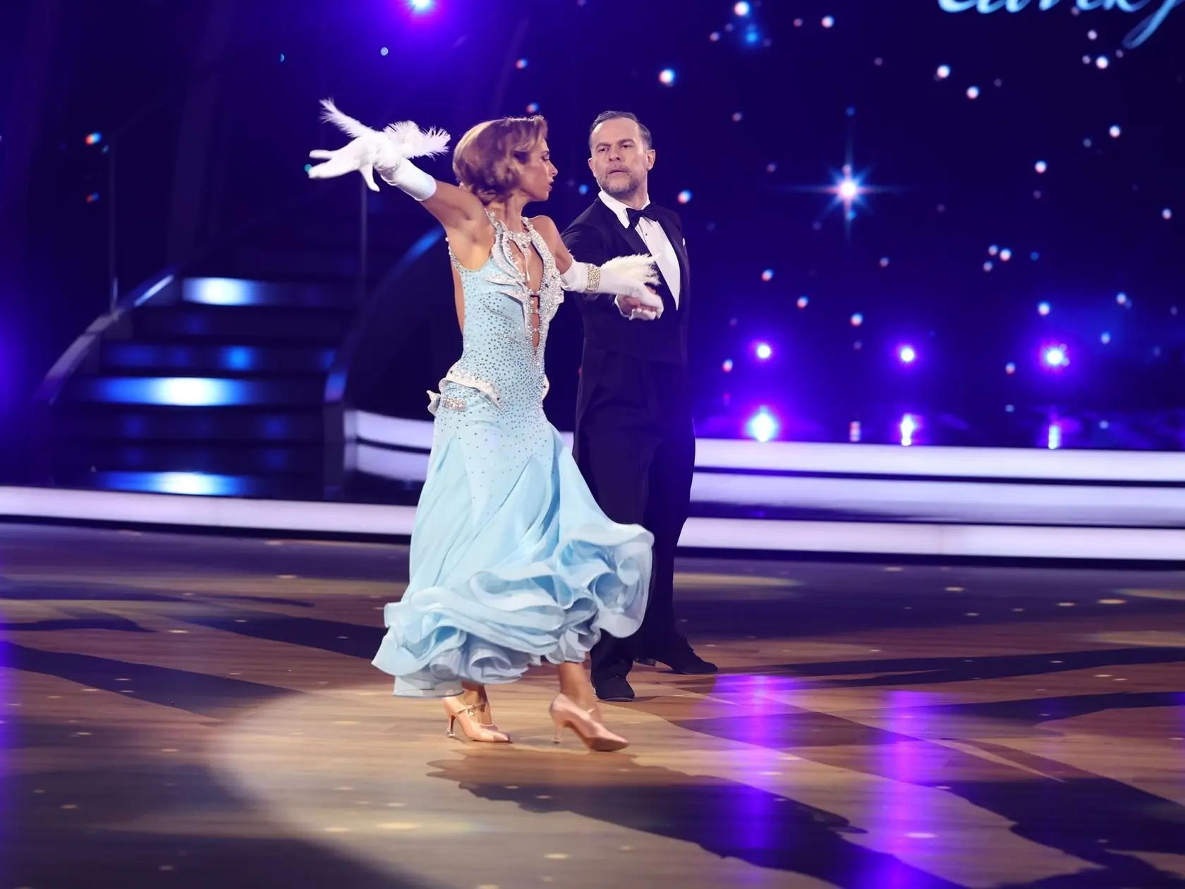 Štvrté kolo Let's Dance. Na snímke Juraj Kemka a Natália Glosíková. 