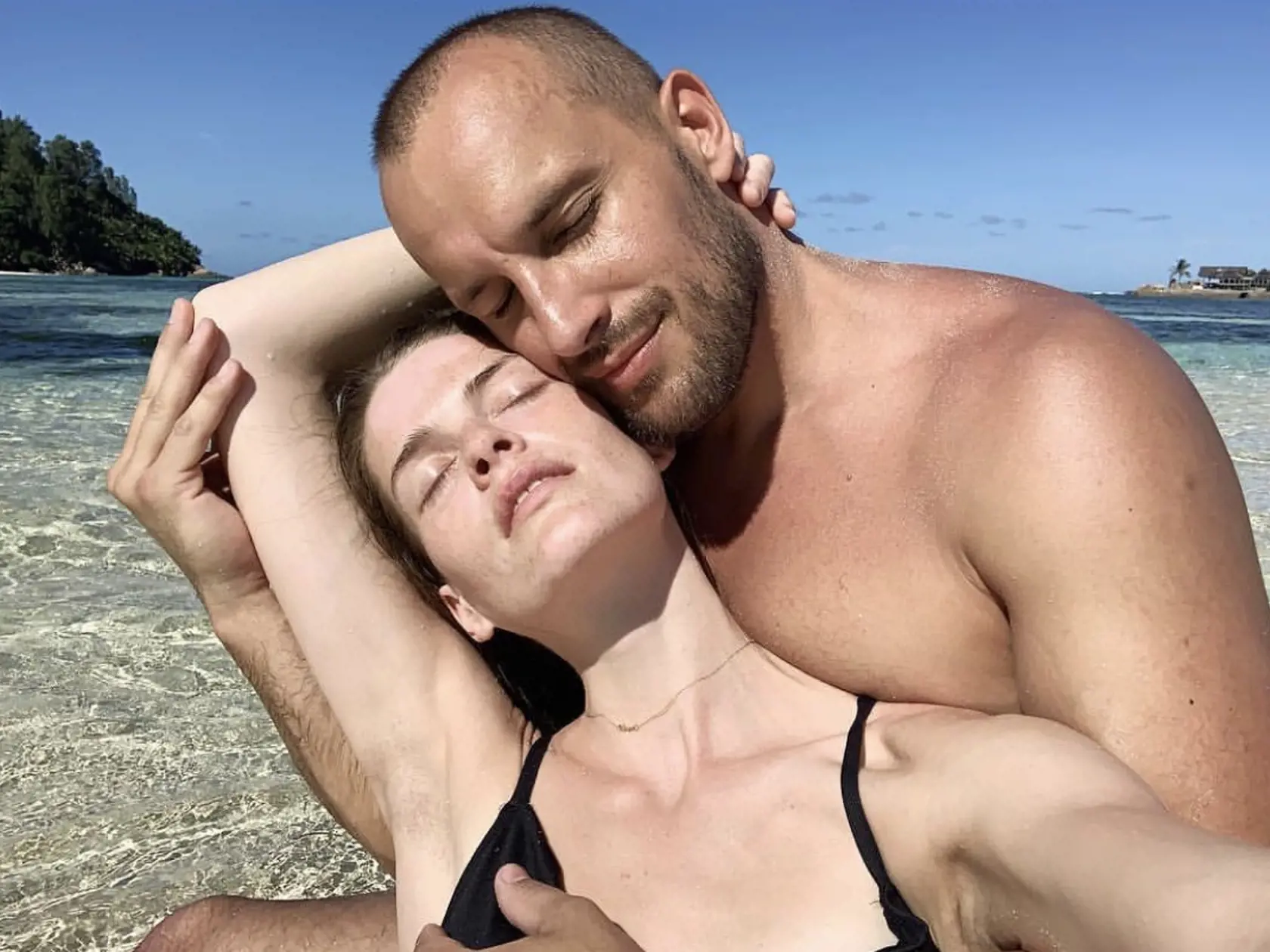 Modelka Michaela Hlaváčková a Rasťo Brezovský.