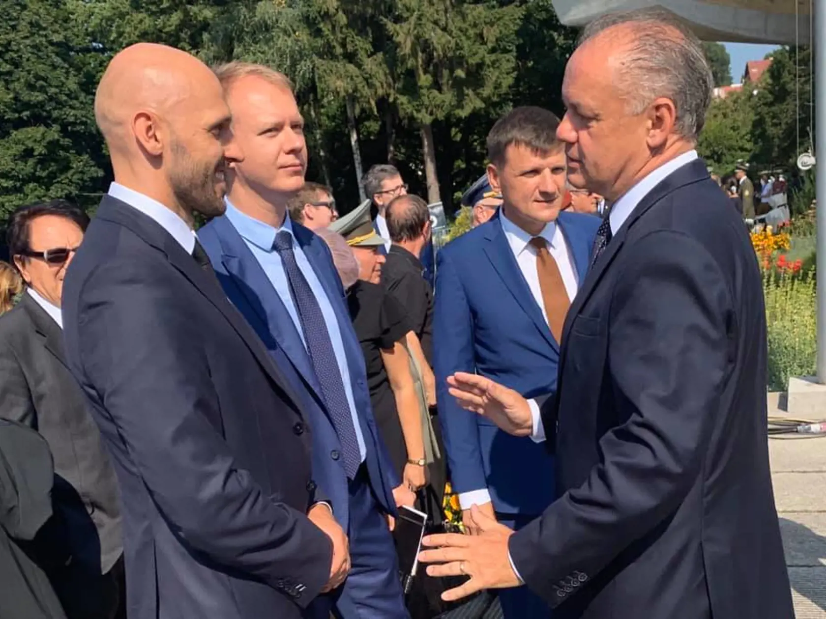 Líder PS Truban a líder strany Za ľudí Andrej Kiska.