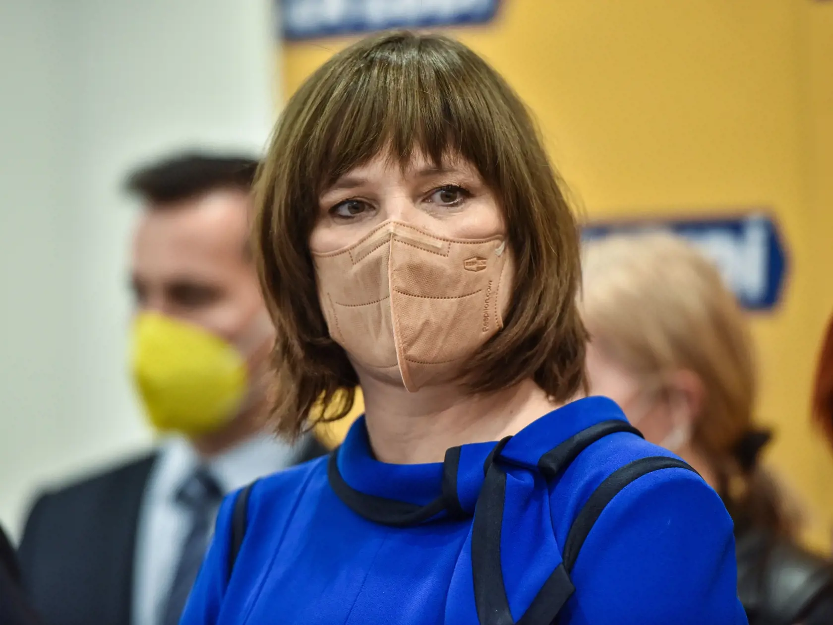 Na snímke vicepremiérka a líderka strany Za ľudí Veronika Remišová počas tlačovej konferencie strany Za ľudí na tému Daňová reforma a Podporné opatrenia na zvýšenie zaočkovanosti obyvateľstva 25. novembra 2021 v Bratislave. FOTO TASR - Pavol Zachar